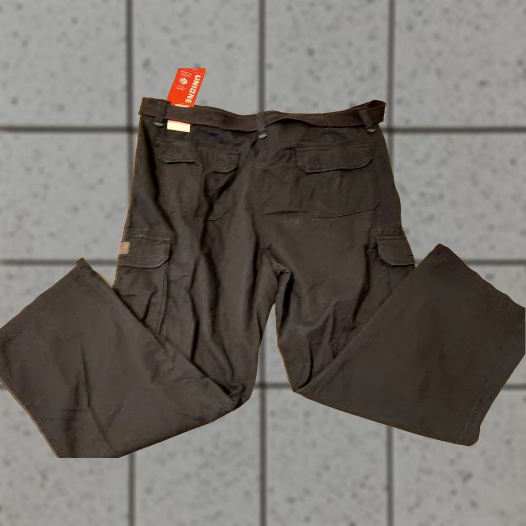 Vintage Unionbay Cargo Khaki Pants 44x30 Navy Blue Cotton Slack Trouser Mens Size US 44 / EU 60 - 1 Thumbnail