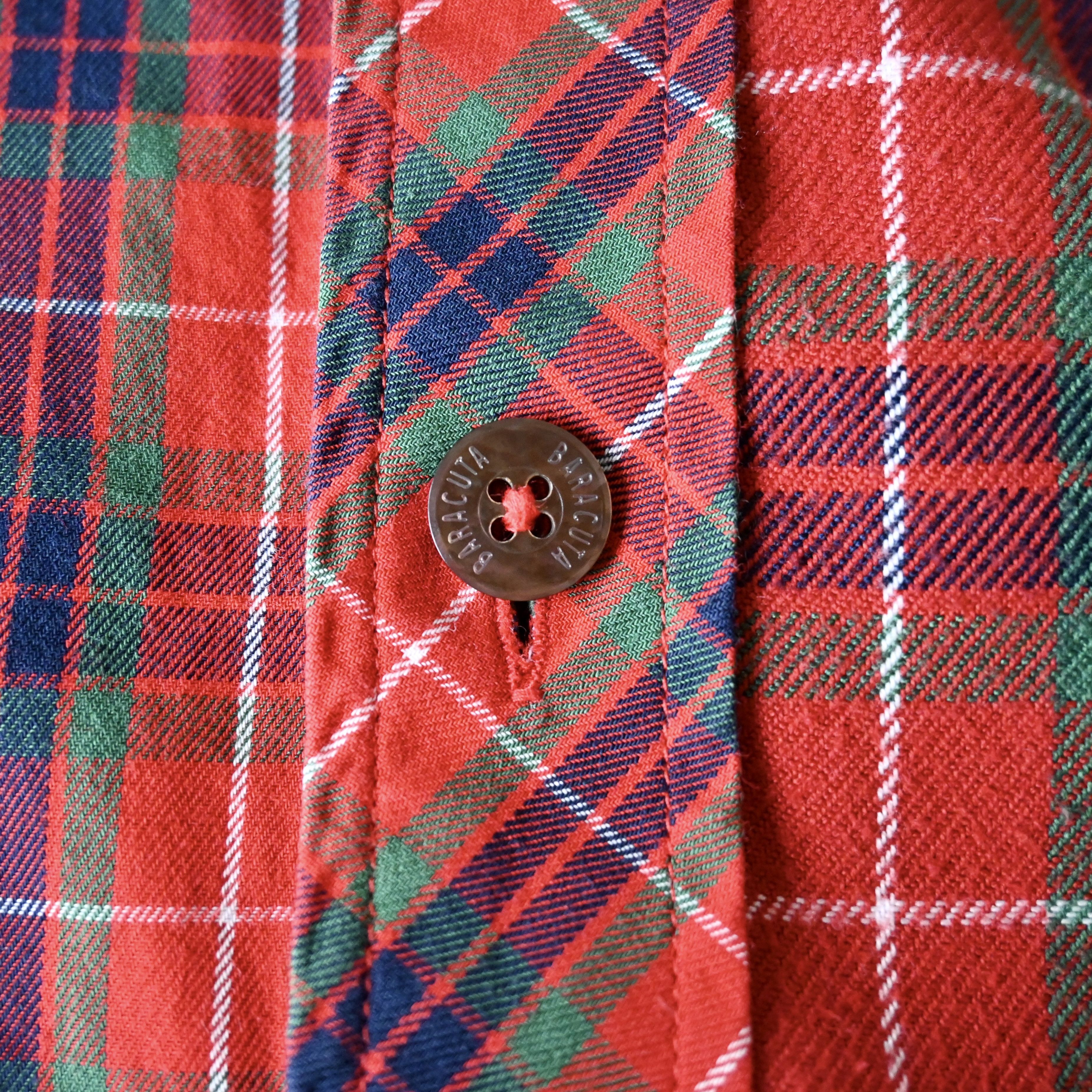 Baracuta VTG 1990s BARACUTA tartan lining fabric shirt made in Japan Size US M / EU 48-50 / 2 - 14 Thumbnail