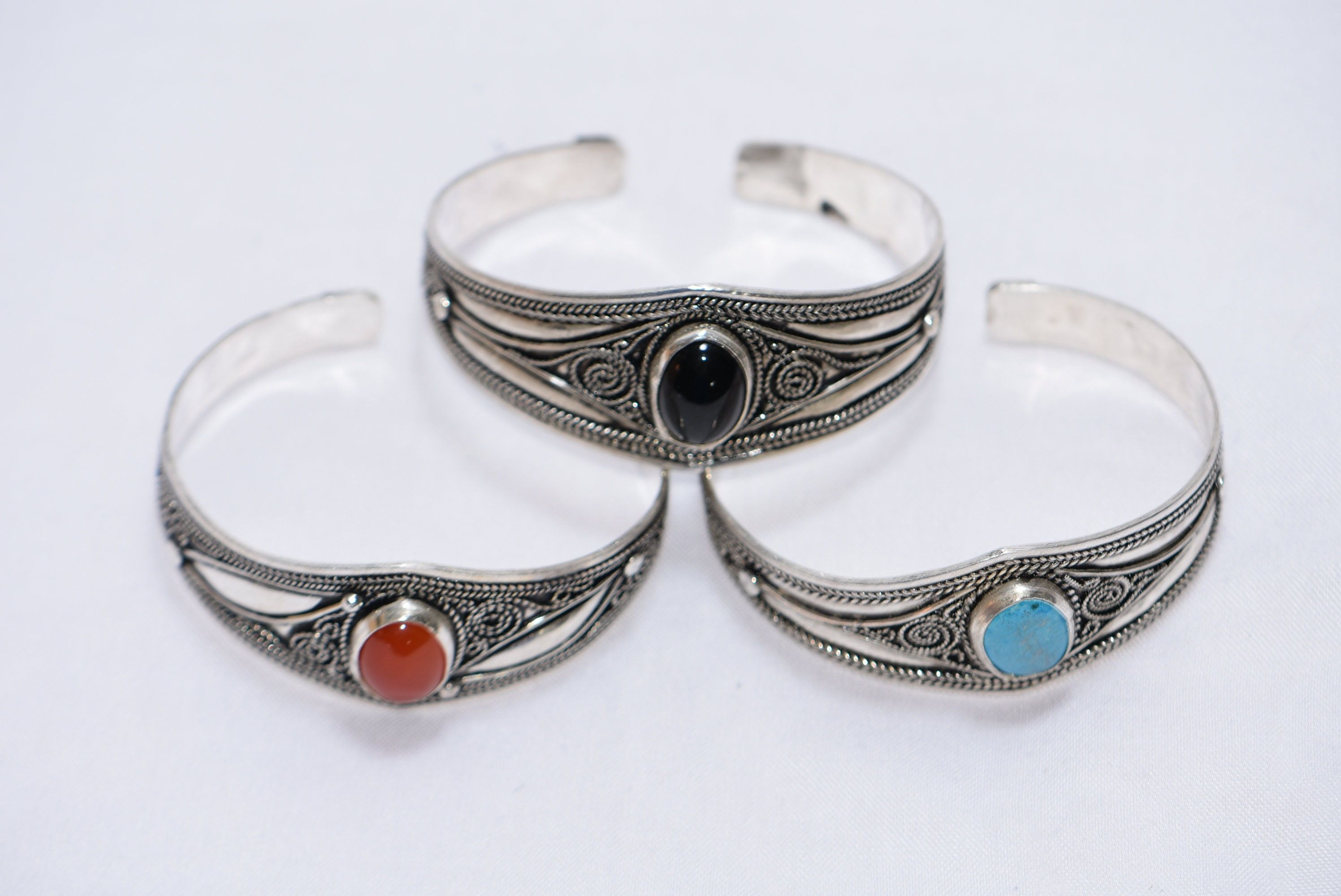 Handmade × Jewelry Silver Bracelet Berber Morocco Size ONE SIZE - 2 Thumbnail