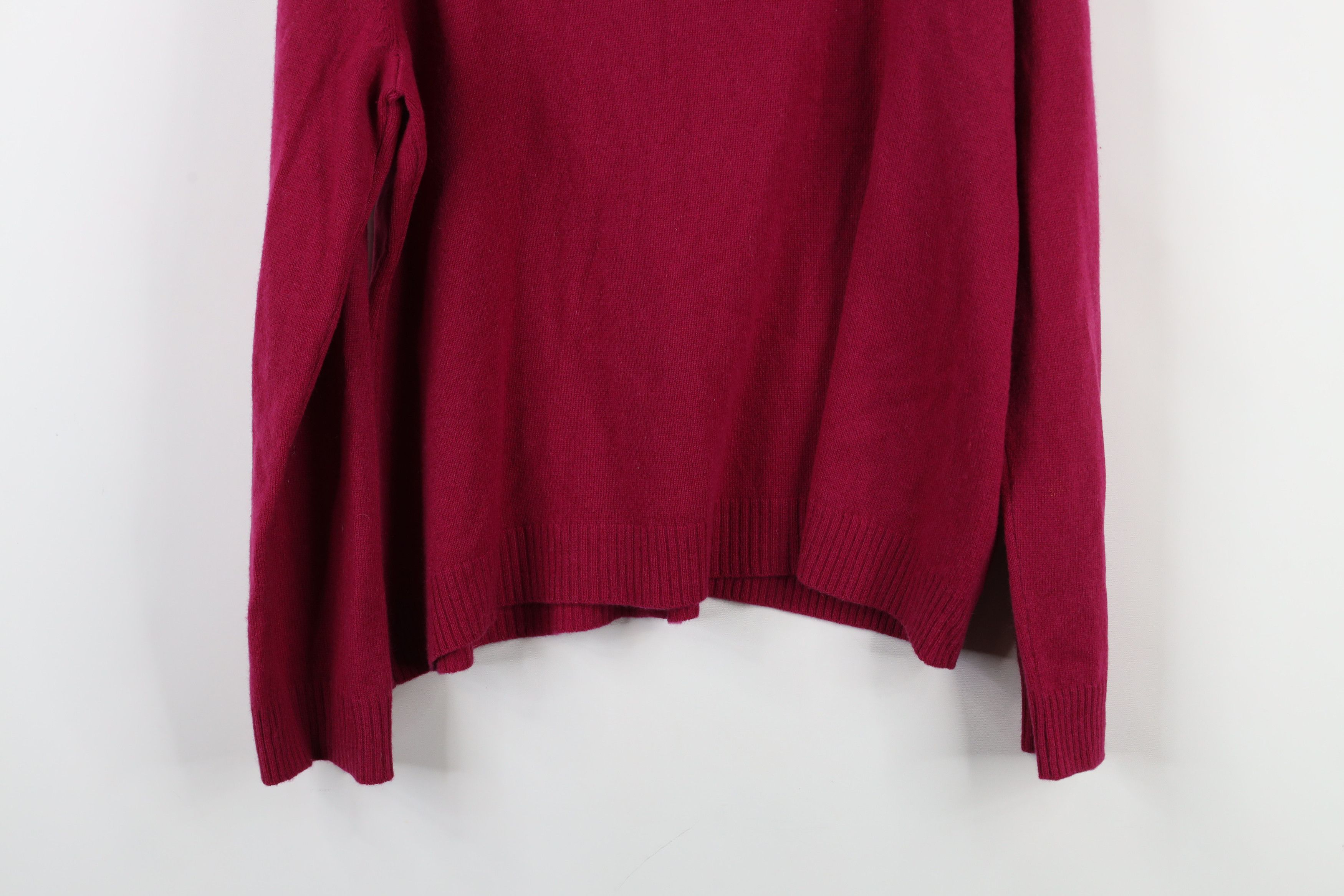 Vintage Vintage 90s Soft Cashmere Knit Ruffled Cardigan Sweater Pink Size XL / US 12-14 / IT 48-50 - 10 Thumbnail