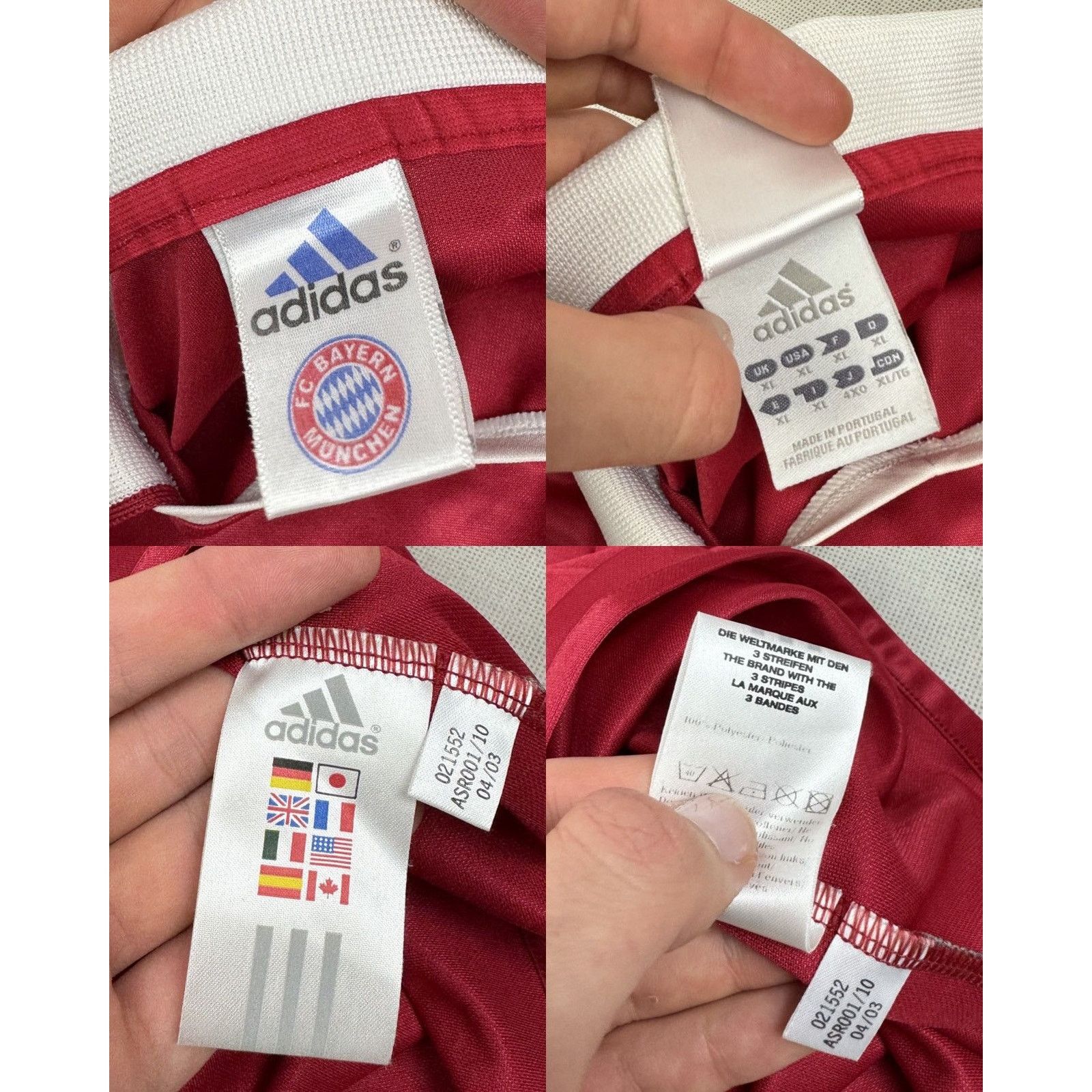Adidas Adidas Men's Burgundy FC Bayern Munich Football Jersey XL Size US XL / EU 56 / 4 - 2 Thumbnail