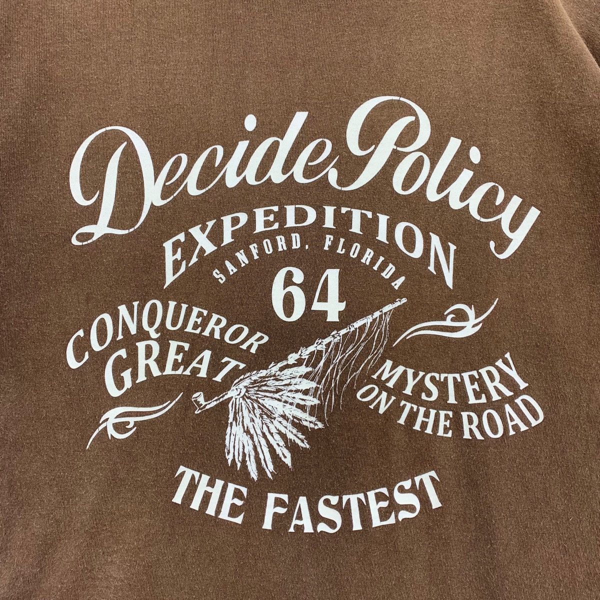 Japanese Brand ACOUSTIC japapenese brand decide policy spellout tee Size US L / EU 52-54 / 3 - 9 Thumbnail