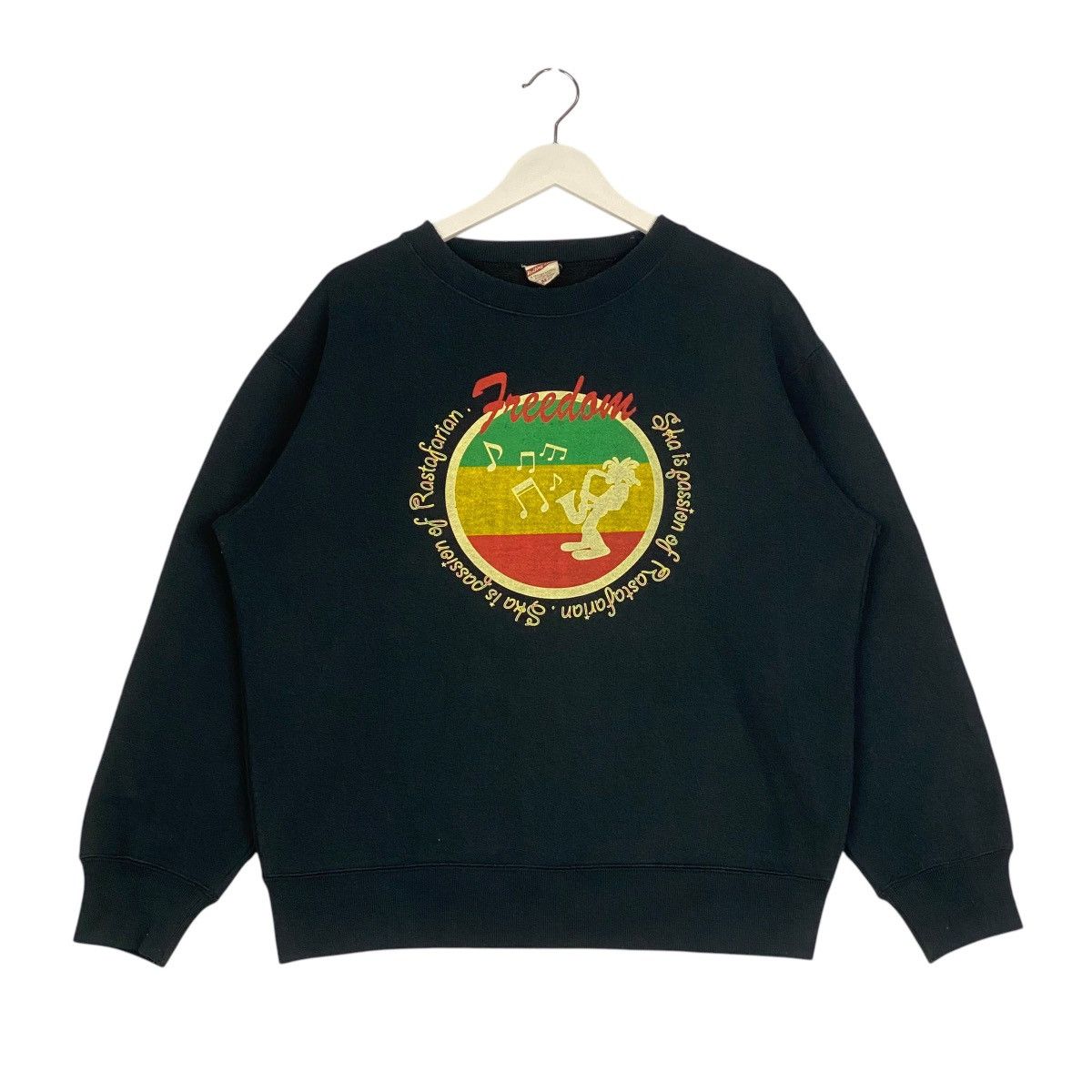 The Rolling Stones × Vintage Vintage Rolling Lane Embroidered Crewneck Sweatshirt Black Size US M / EU 48-50 / 2 - 1 Thumbnail