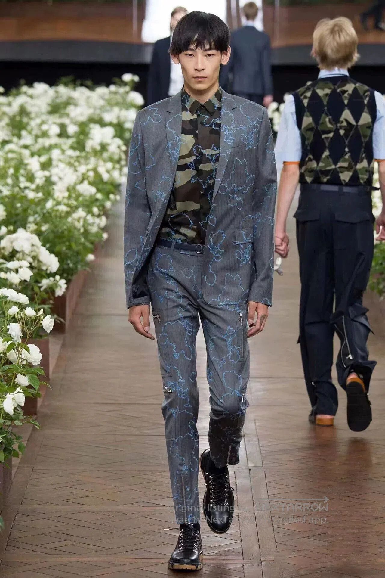 Dior Dior Homme 16SS Camellia Embroidery Shirt. Size US M / EU 48-50 / 2 - 9 Thumbnail