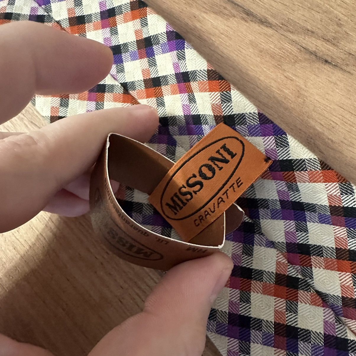 Missoni Luxury New Missoni Tie Silk Made In Italy Old Money Y2K 00s Size ONE SIZE - 6 Thumbnail