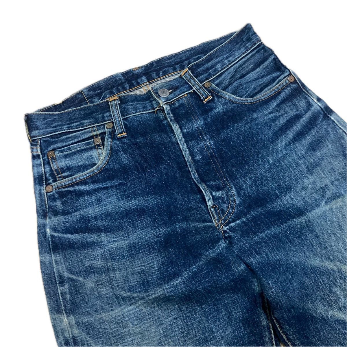 VINTAGE 30x34 LEVI’S BIG E 501XX SELVEDGE DISTRESSED JEANS