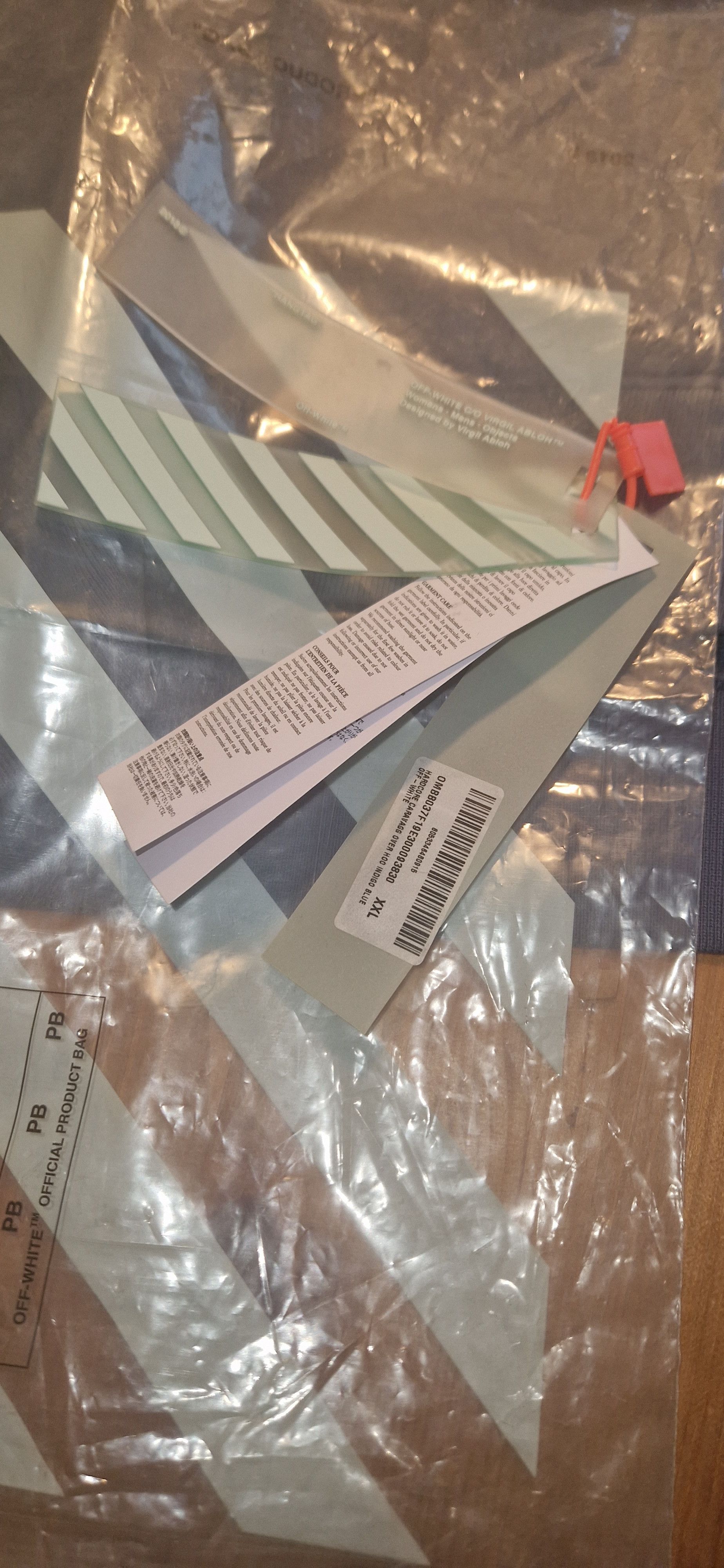 Off-White Off White Caravaggio Hardcore Blue Hoodie Size US XXL / EU 58 / 5 - 4 Thumbnail