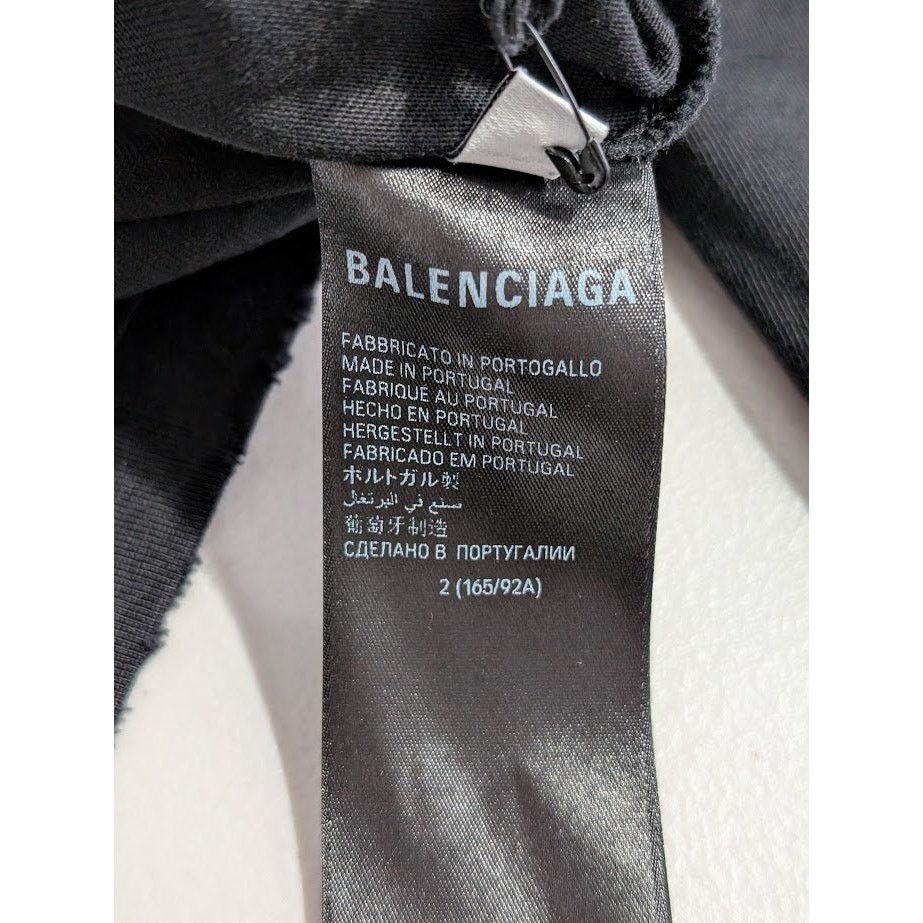 Balenciaga o1rshd1 Long Sleeve T-Shirt in Nero Size US M / EU 48-50 / 2 - 16 Thumbnail