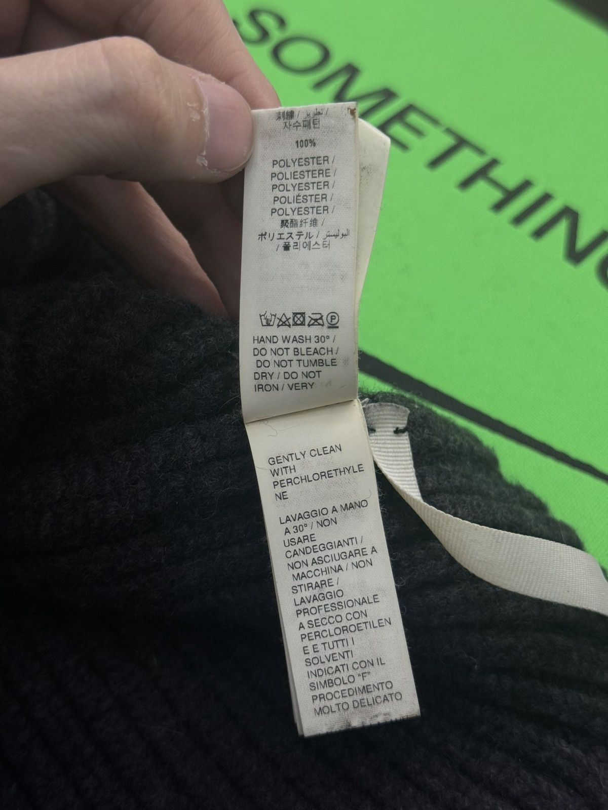 Off-White Off White Grey Beanie Hat Pre Owned 🧼 Size ONE SIZE - 11 Thumbnail