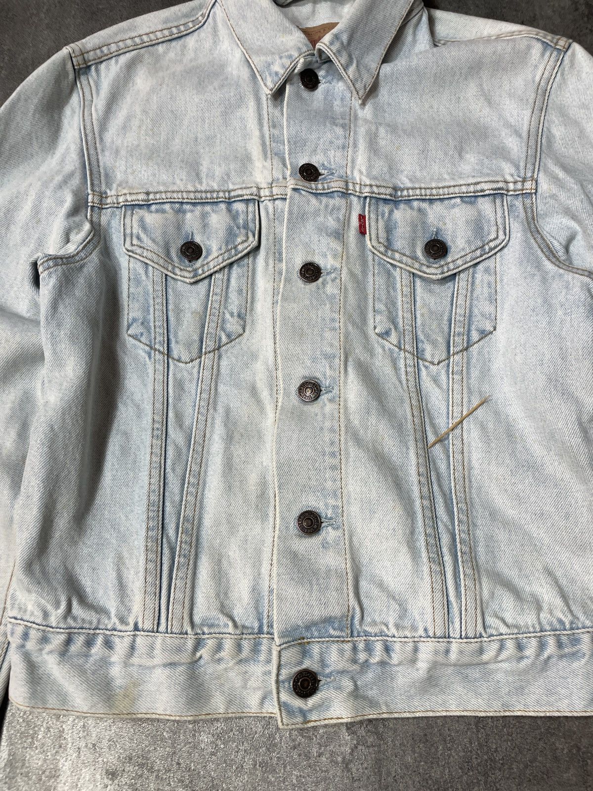 Levi's 🔥Offers🔥Levis Vintage Y2K Denim Jacket Rare Baby Blue Size XS / US 0-2 / IT 36-38 - 19 Thumbnail