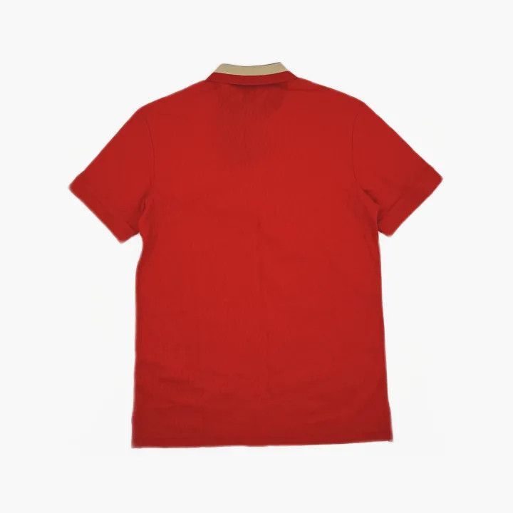 Burberry Burberry Burberry Red Cotton Polo Shirt for Men-2507 Size US S / EU 44-46 / 1 - 1 Thumbnail