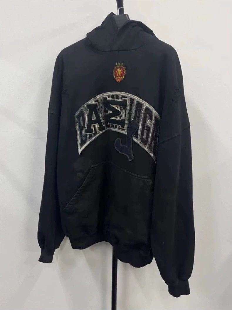 Balenciaga Balenciaga Letter print pullover hooded long sleeve sweats Size US M / EU 48-50 / 2 - 1 Thumbnail