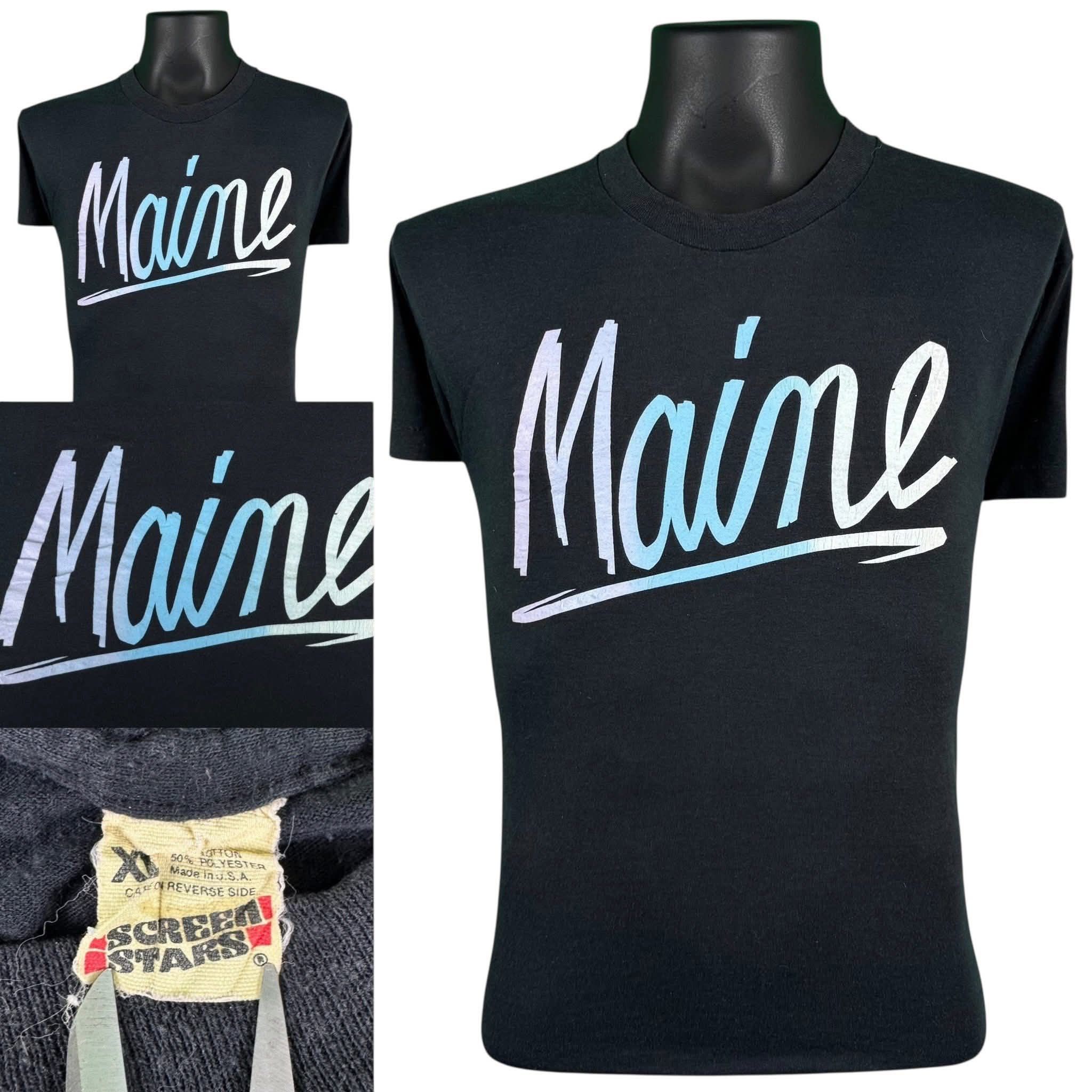 Other 🔥 Vintage 80s Maine Souvenir T-Shirt – Screen Stars USA Size US L / EU 52-54 / 3 - 2 Thumbnail