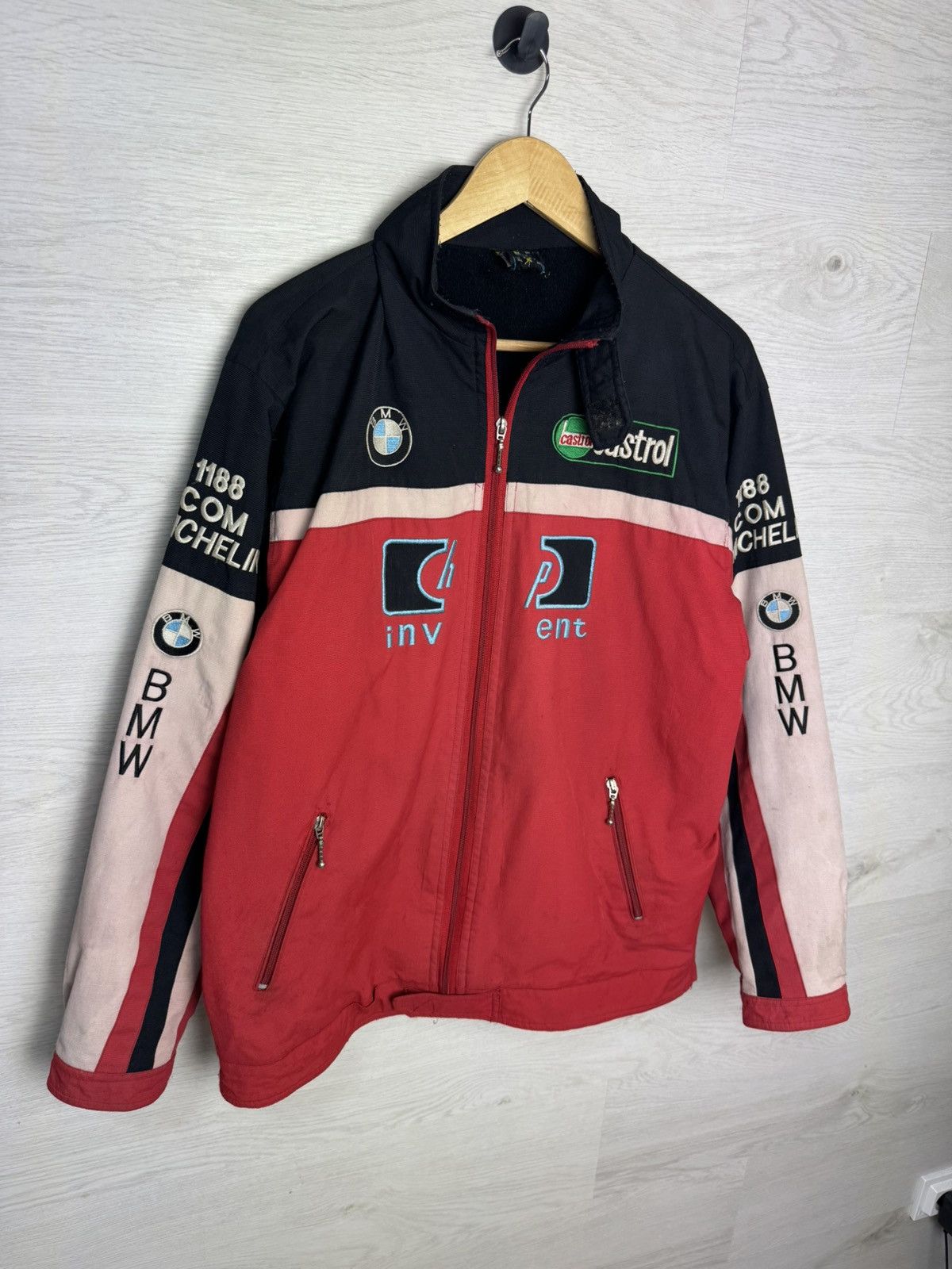 BMW BMW Williams Racing F1 Formula Uno Jacket Red Vintage Size US L / EU 52-54 / 3 - 2 Thumbnail