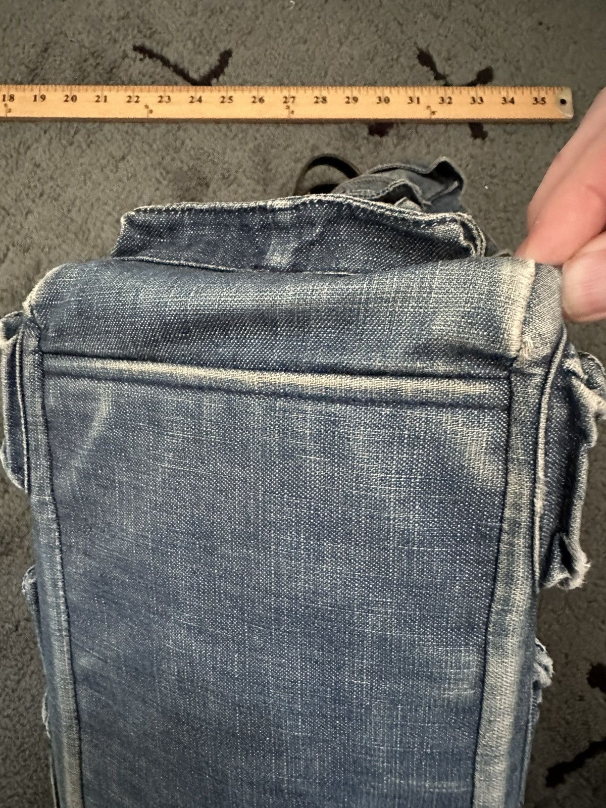 Jil Sander Archive Jil Sander Spring 2003 Denim Cargo Tote Bag Size ONE SIZE - 5 Thumbnail
