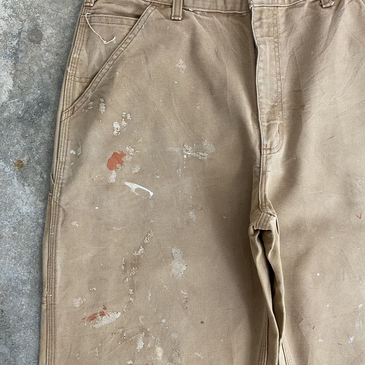 Carhartt Vintage Carhartt Faded Tan Splatter Painter Pants Size US 34 / EU 50 - 11 Thumbnail