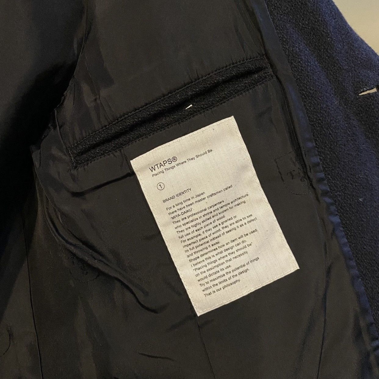 Wtaps WTAPS Melton CPO Jacket (CPO = “Chief Petty Officer” style) Size US S / EU 44-46 / 1 - 14 Thumbnail