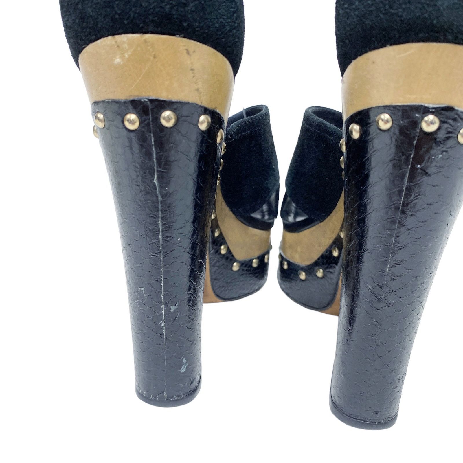 Alexandre Birman Alexandre Birman Peggy Suede Platform Clog Sandals Size US 7.5 / IT 37.5 - 6 Thumbnail