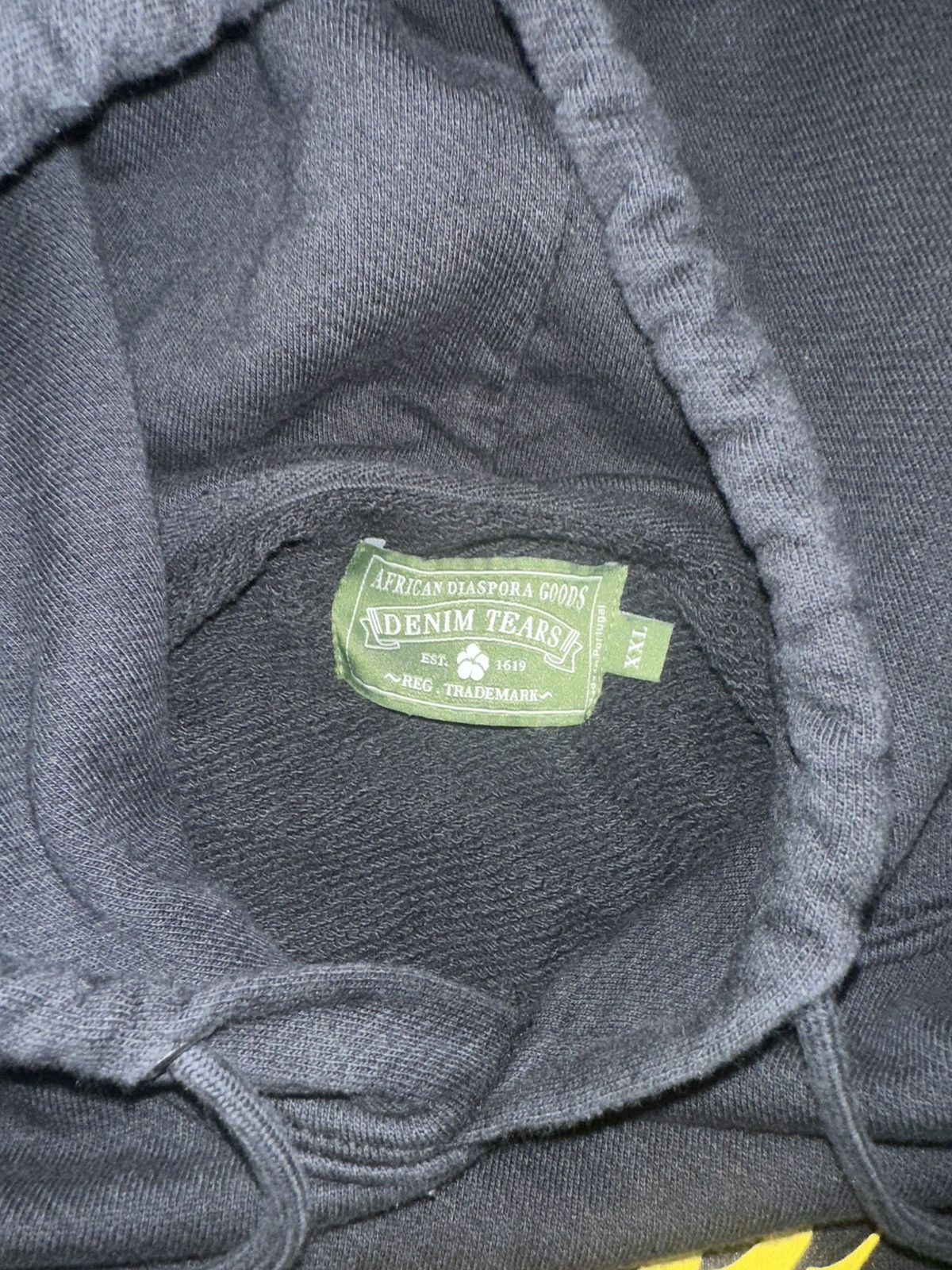 DENIM TEARS Denim Tears Black Cherub Hoodie XXL Size US XXL / EU 58 / 5 - 5 Thumbnail