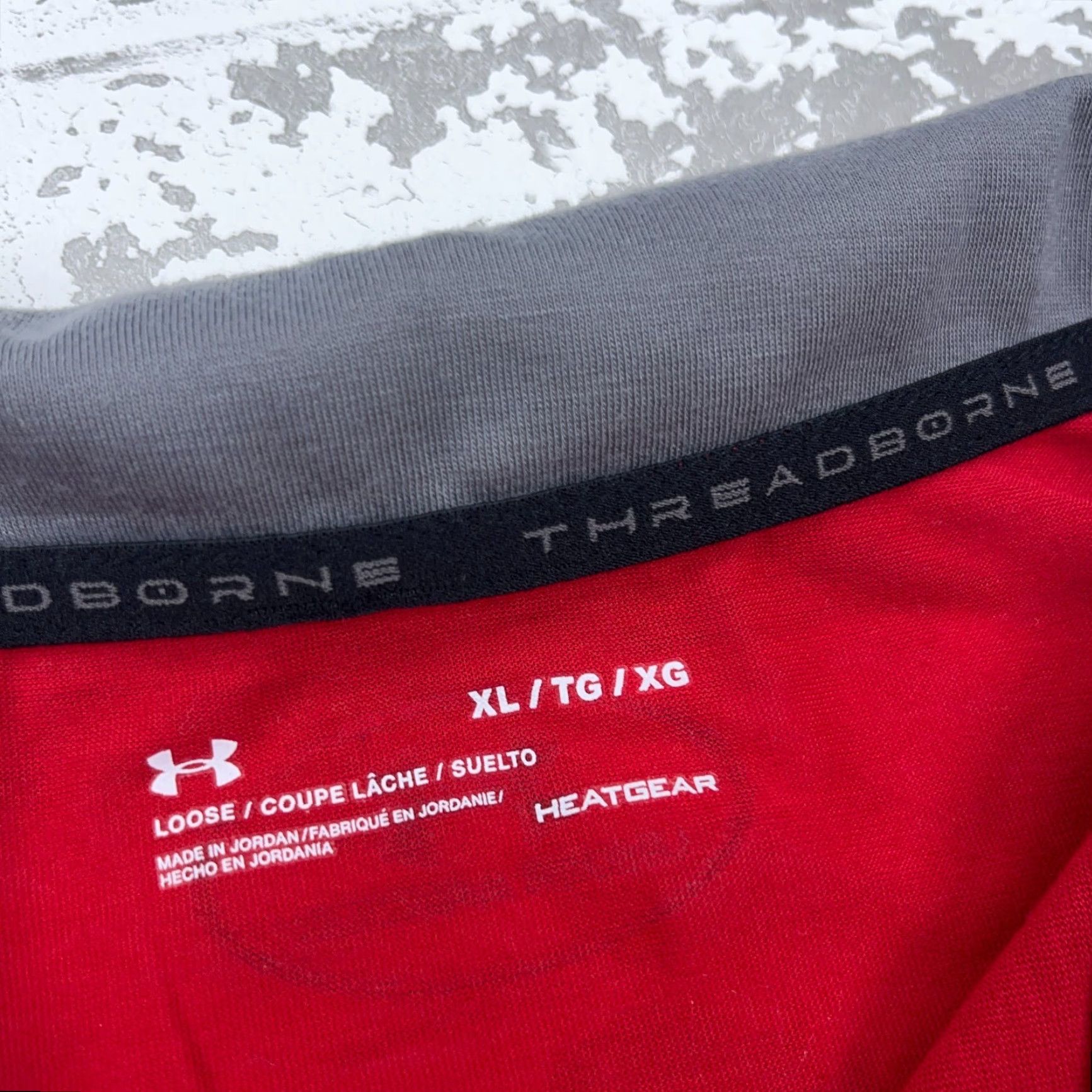 Under Armour Under Armour Shirt Men XL Red Gray Pullover 1/4 Zip Performance Threadborne Size US XL / EU 56 / 4 - 4 Thumbnail