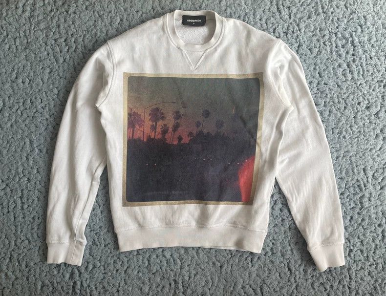 Dsquared2 DSQUARED2 White Night Sky Sweatshirt-yf Size US S / EU 44-46 / 1 - 1 Thumbnail