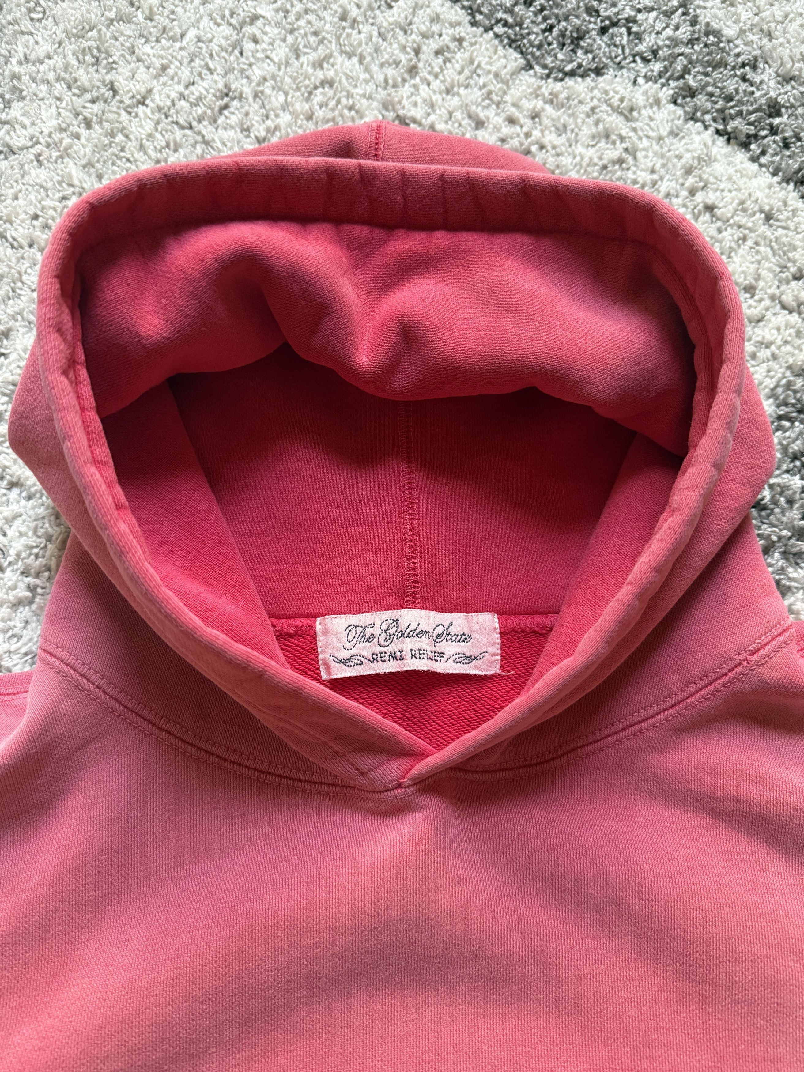 Japanese Brand × Remi Relief × Vintage Remi Relief Vintage Processed Hoodie Faded Red Size US S / EU 44-46 / 1 - 5 Thumbnail