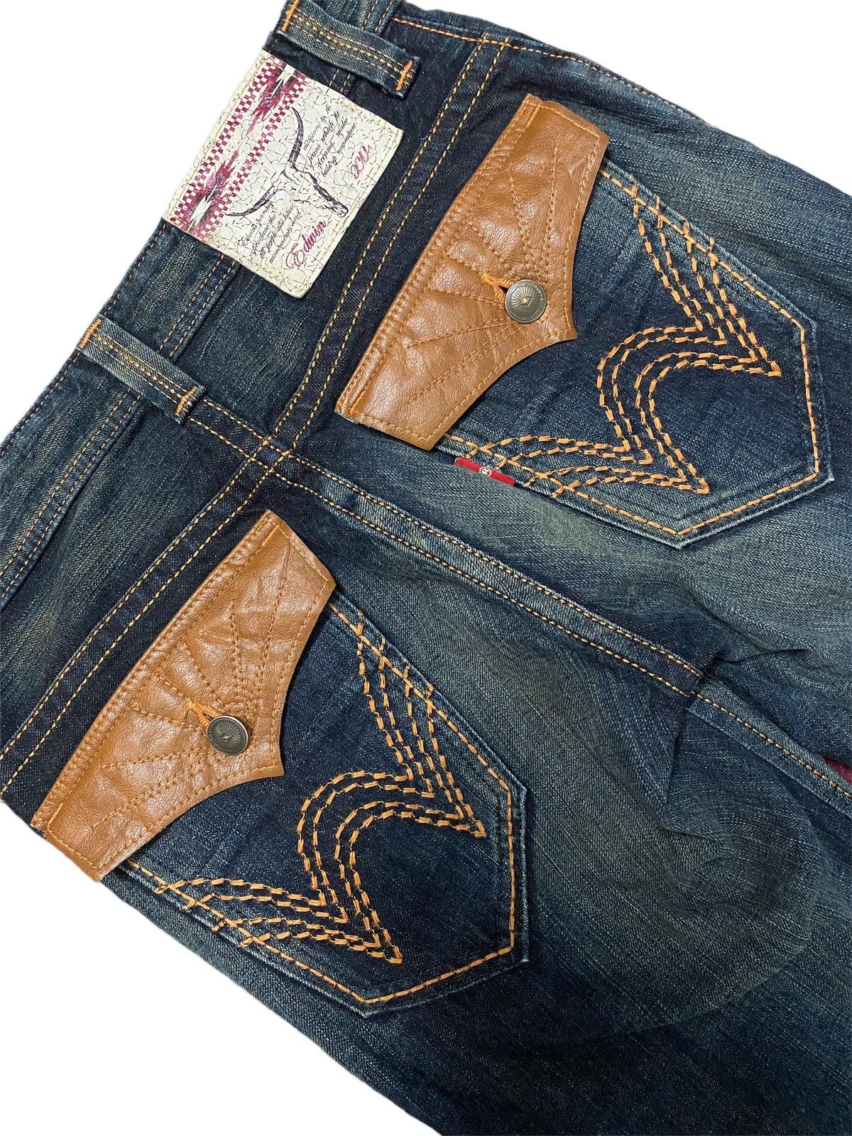 Kapital Flare Jeans Clawmark Edwin Japan Denim Boot Cut Bell Bottom Size US 30 / EU 46 - 7 Thumbnail
