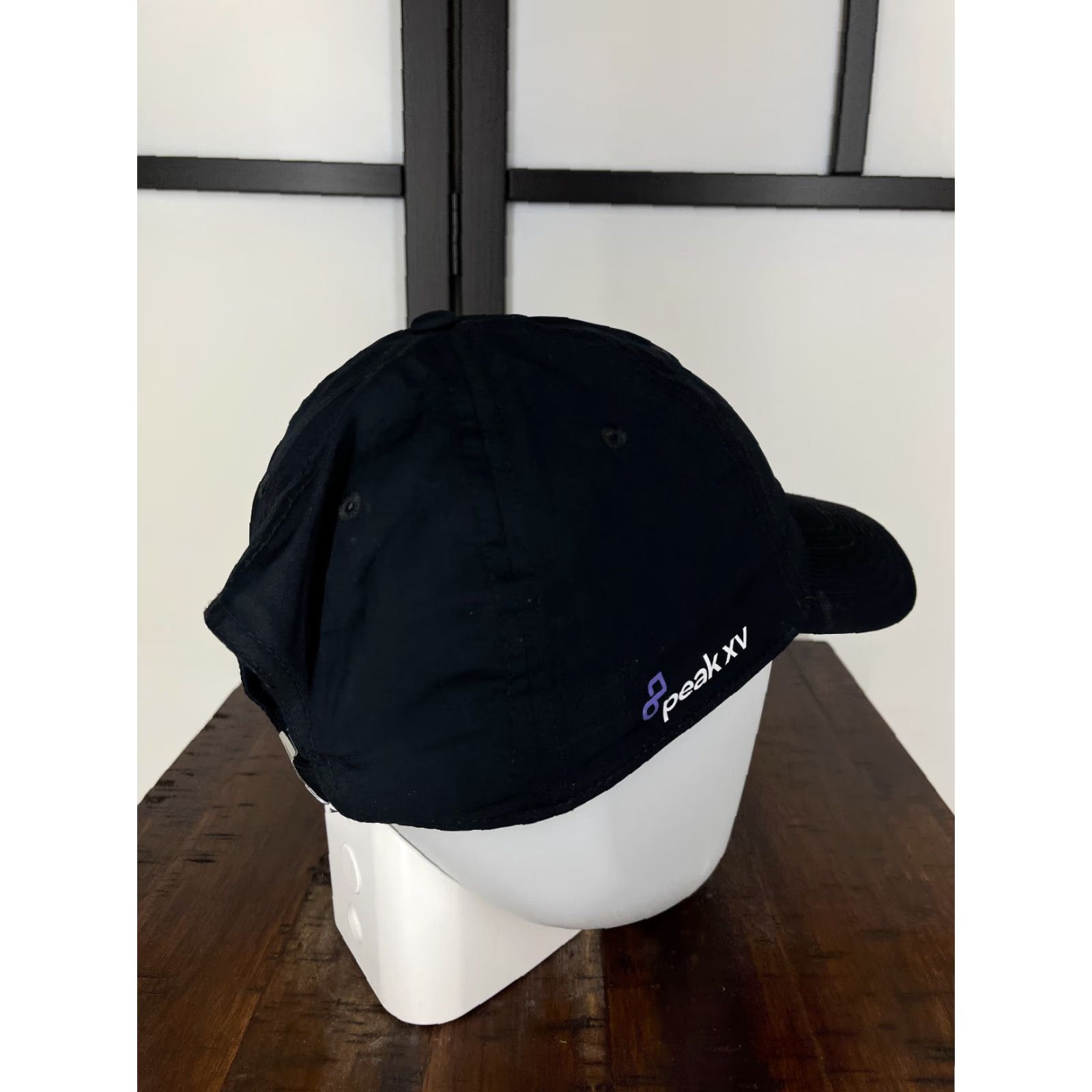 Nike Nike Hat Cap Strap Back Adult Black Extra Large Dri-Fit Metal Logo Club Peak XV Size ONE SIZE - 7 Thumbnail
