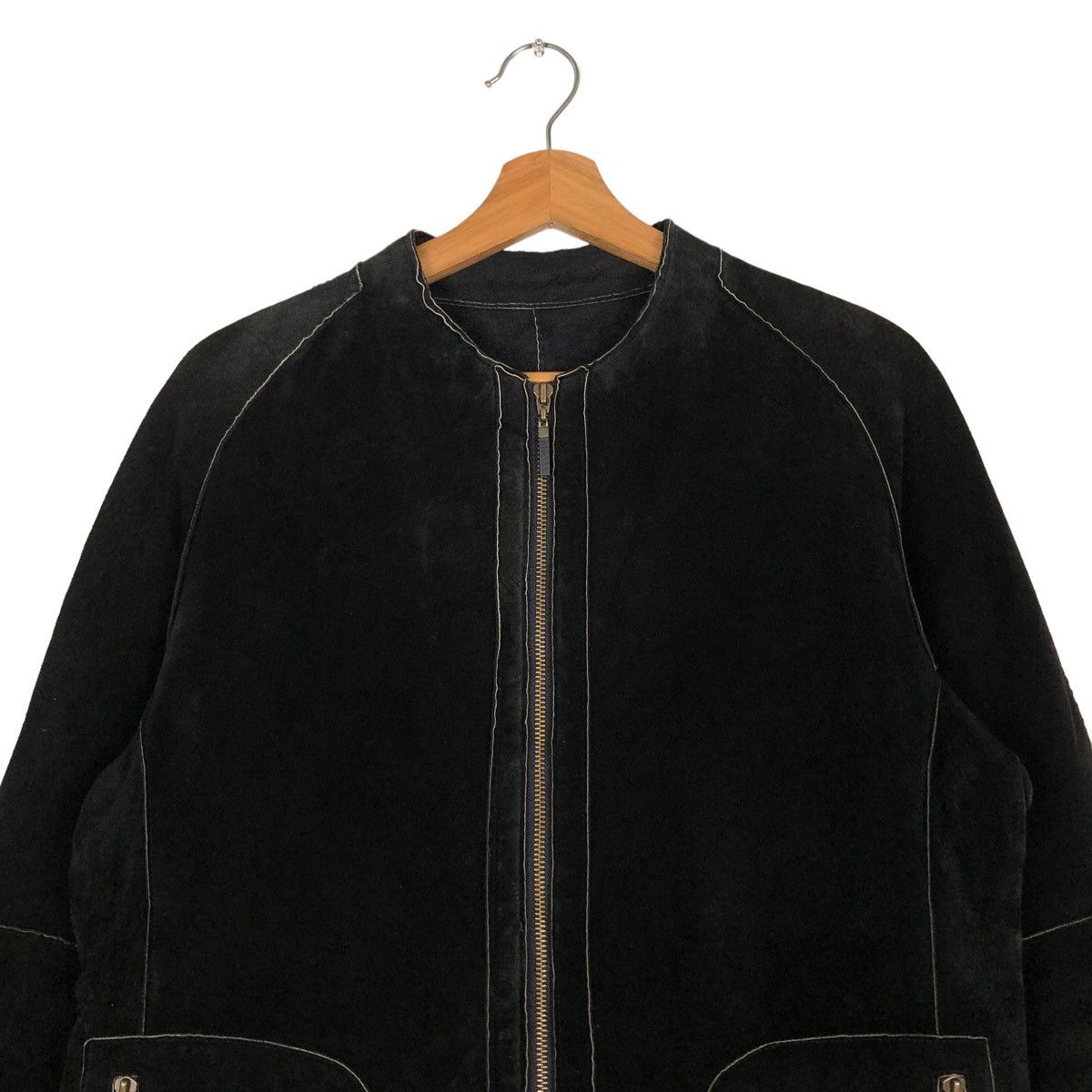 Hiroko Koshino Homme 🔥GENUINE LEATHER BIKER JACKET CROPPED HIROKO BIS SHEARLING Size M / US 6-8 / IT 42-44 - 3 Thumbnail