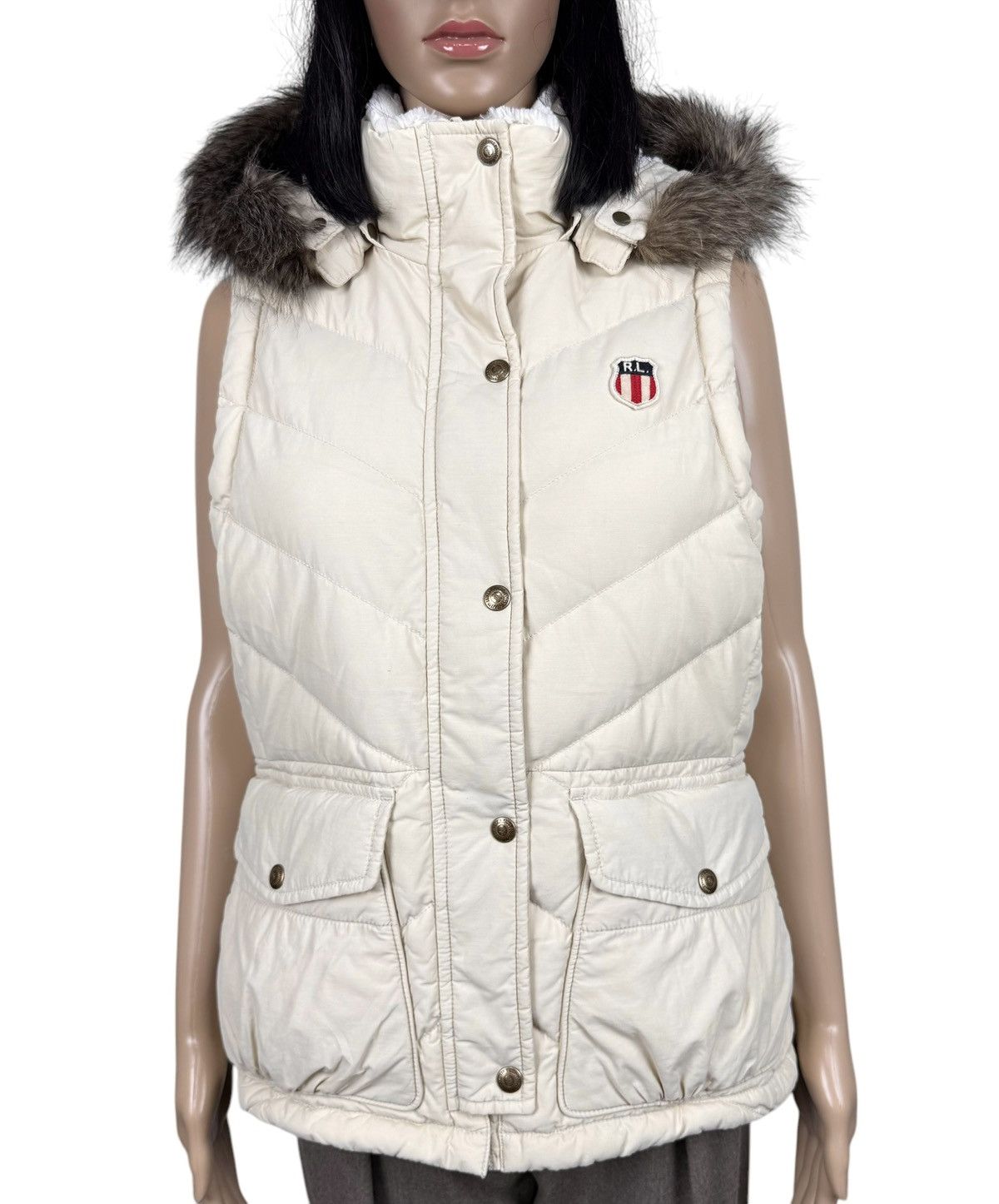 Polo Ralph Lauren Polo Ralph Lauren Beige Down Gilet Hooded Vest size M Size M / US 6-8 / IT 42-44 - 3 Thumbnail