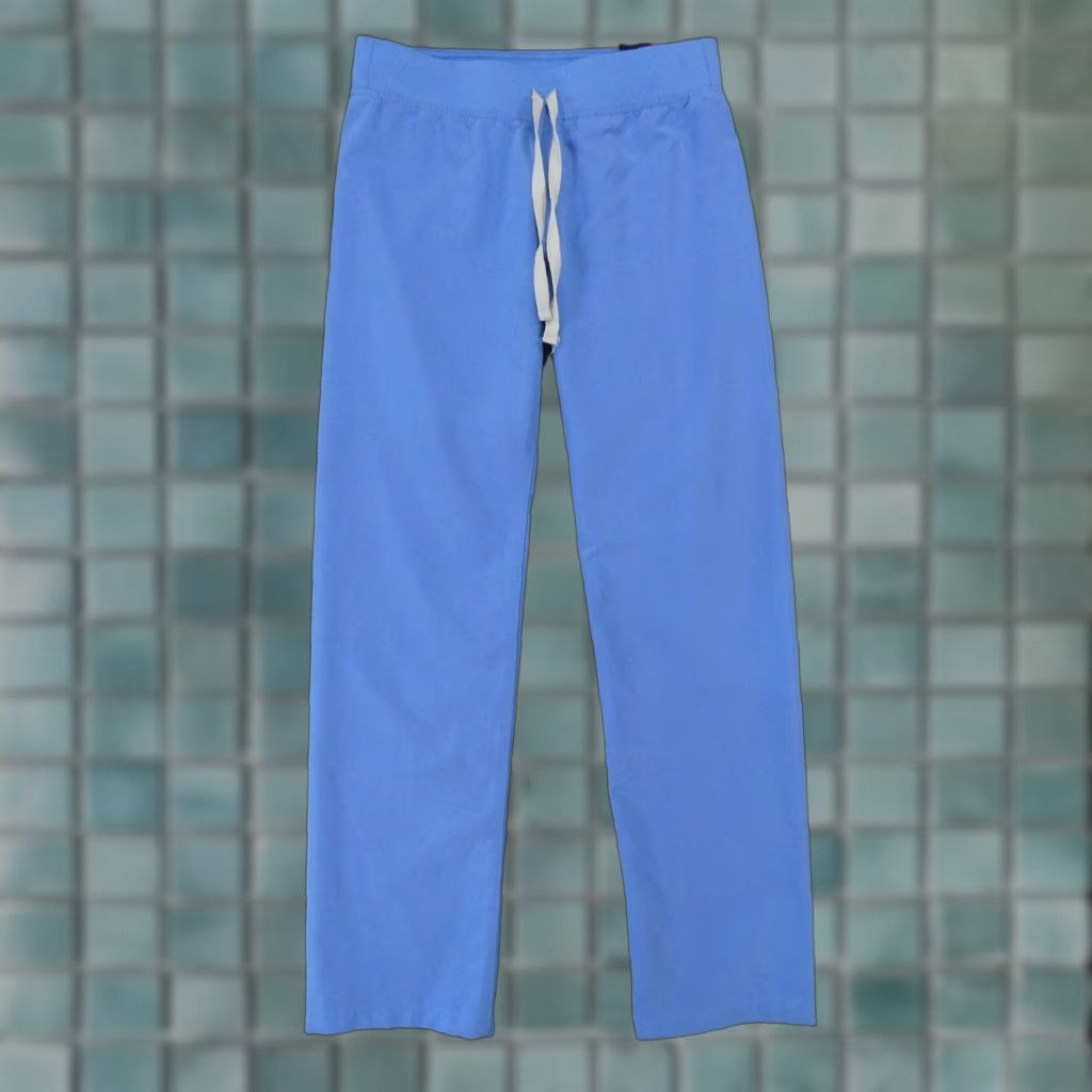 Vintage FIGS Scrub Pants Womens XS Blue Drawstring Medical Solid Size 26" / US 2 / IT 38 - 1 Thumbnail