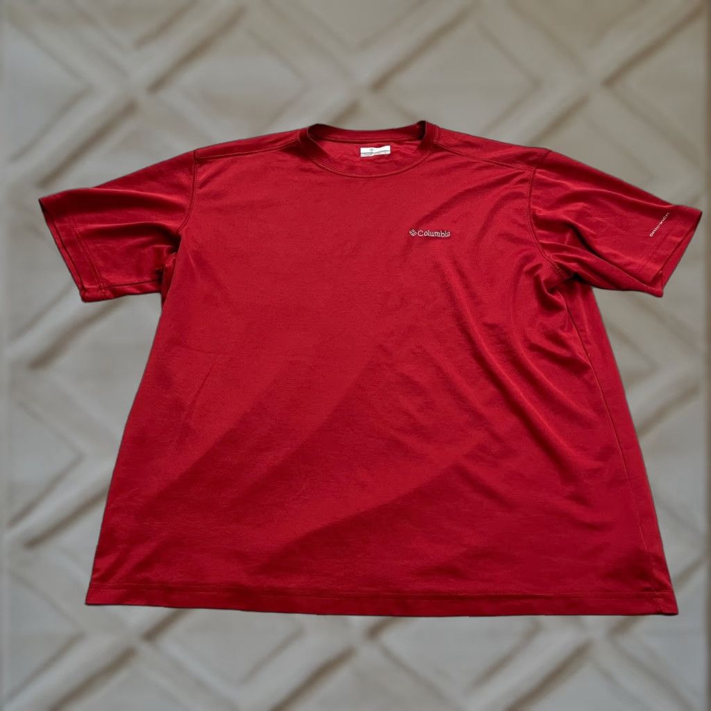 Vintage Columbia Meeker Peak Omni Wick T-Shirt Mens 2XL Red Crew Neck Short Sleeve Fish Outdoor Classic Logo Shirt Size US XXL / EU 58 / 5 - 1 Thumbnail