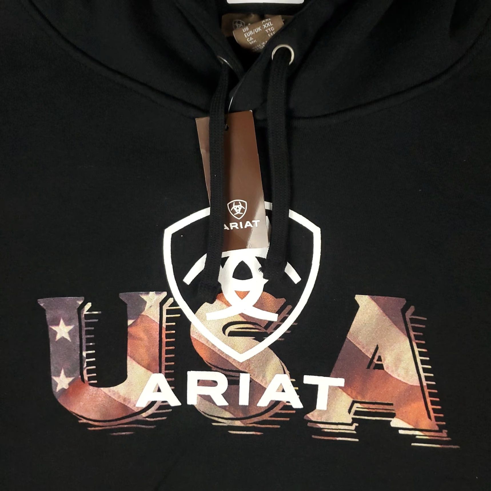 Ariat Ariat Hoodie Mens XL Black Pullover Mock Neck Logo Size US XL / EU 56 / 4 - 2 Thumbnail