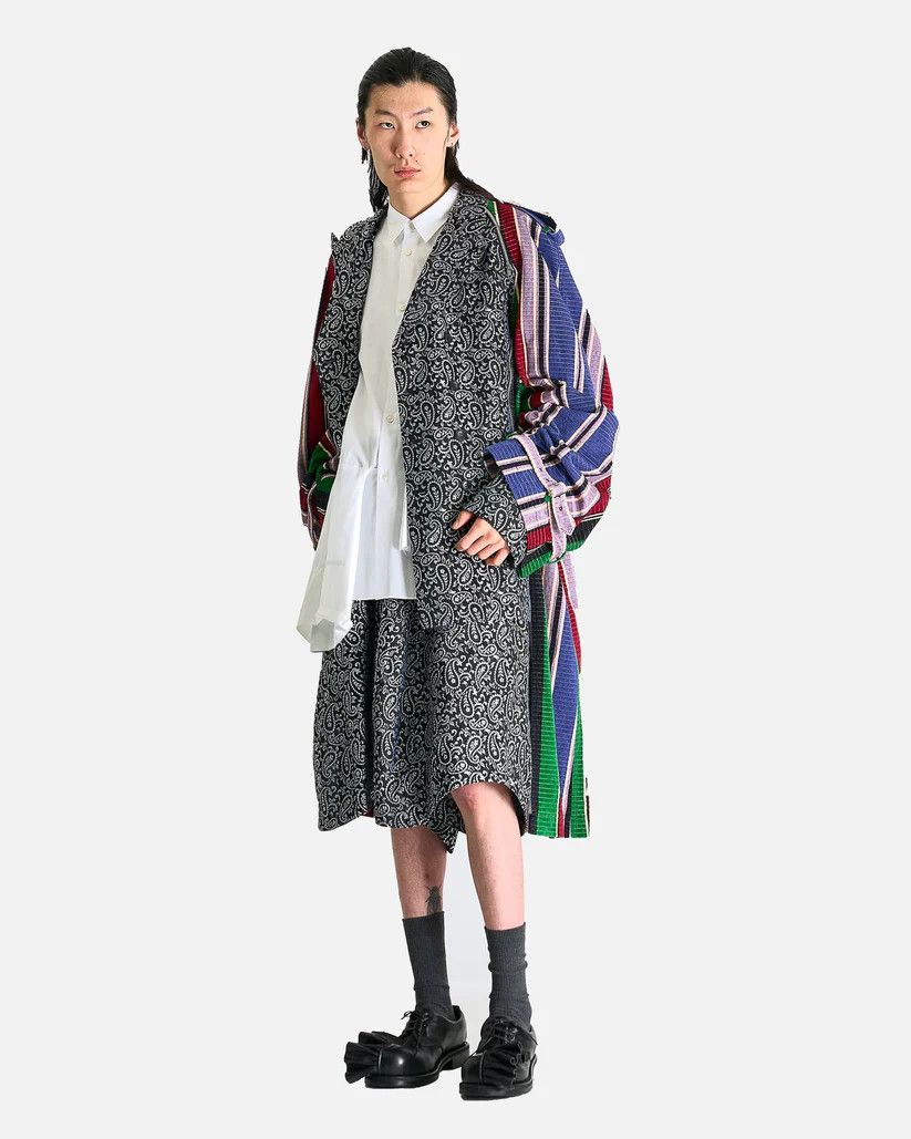 Comme des Garcons Homme Plus o1s1v1r1oon0925 Paneled Patchwork Coat in Multicolor Size US XXL / EU 58 / 5 - 7 Thumbnail