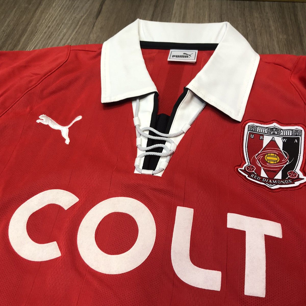 Puma × Vintage Urawa reds 2003 vintage home shirt #9 Nagai Size US L / EU 52-54 / 3 - 4 Thumbnail