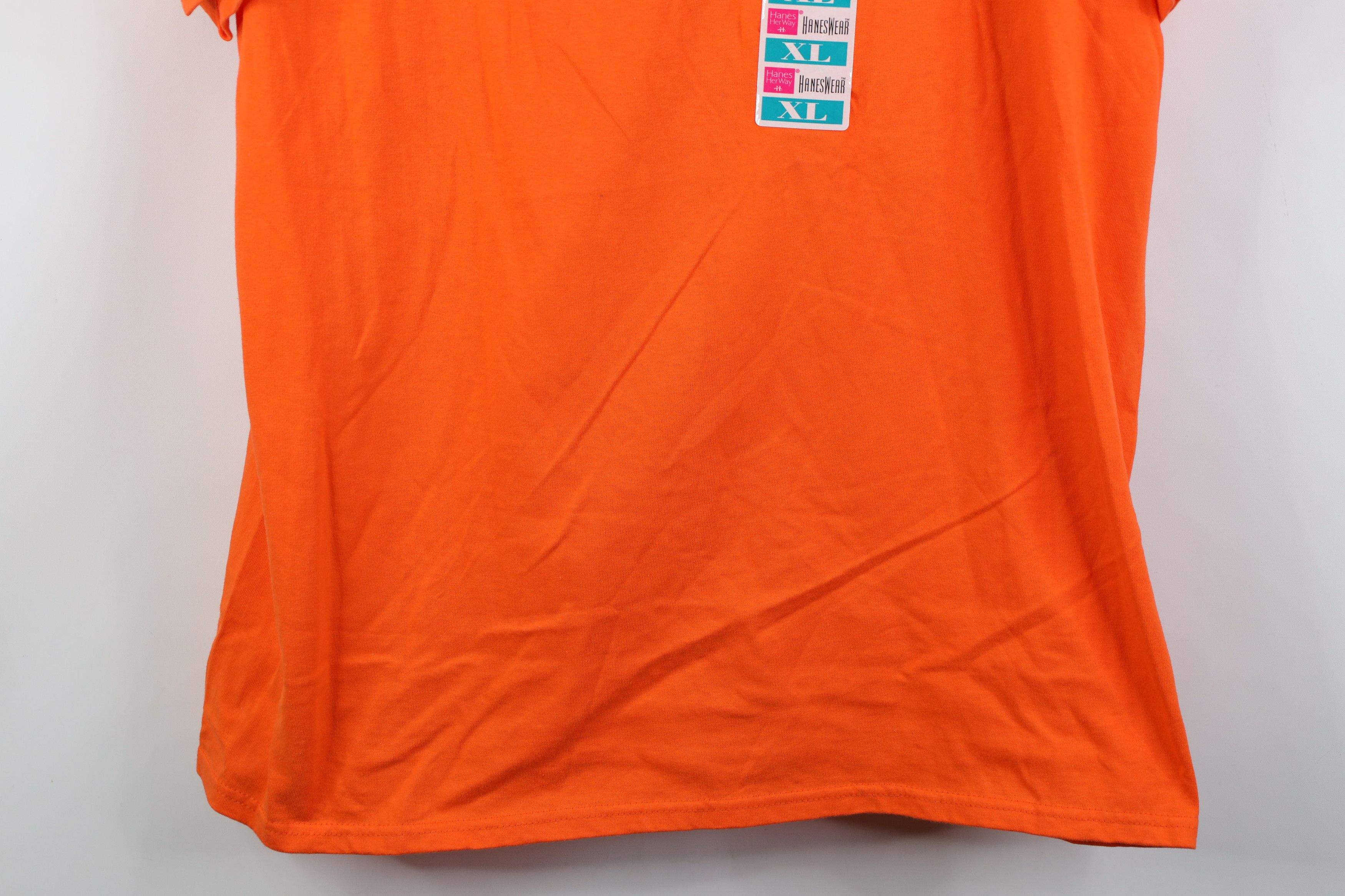 Hanes Deadstock Vintage 90s Hanes Short Sleeve T-Shirt Cotton Size XL / US 12-14 / IT 48-50 - 3 Thumbnail