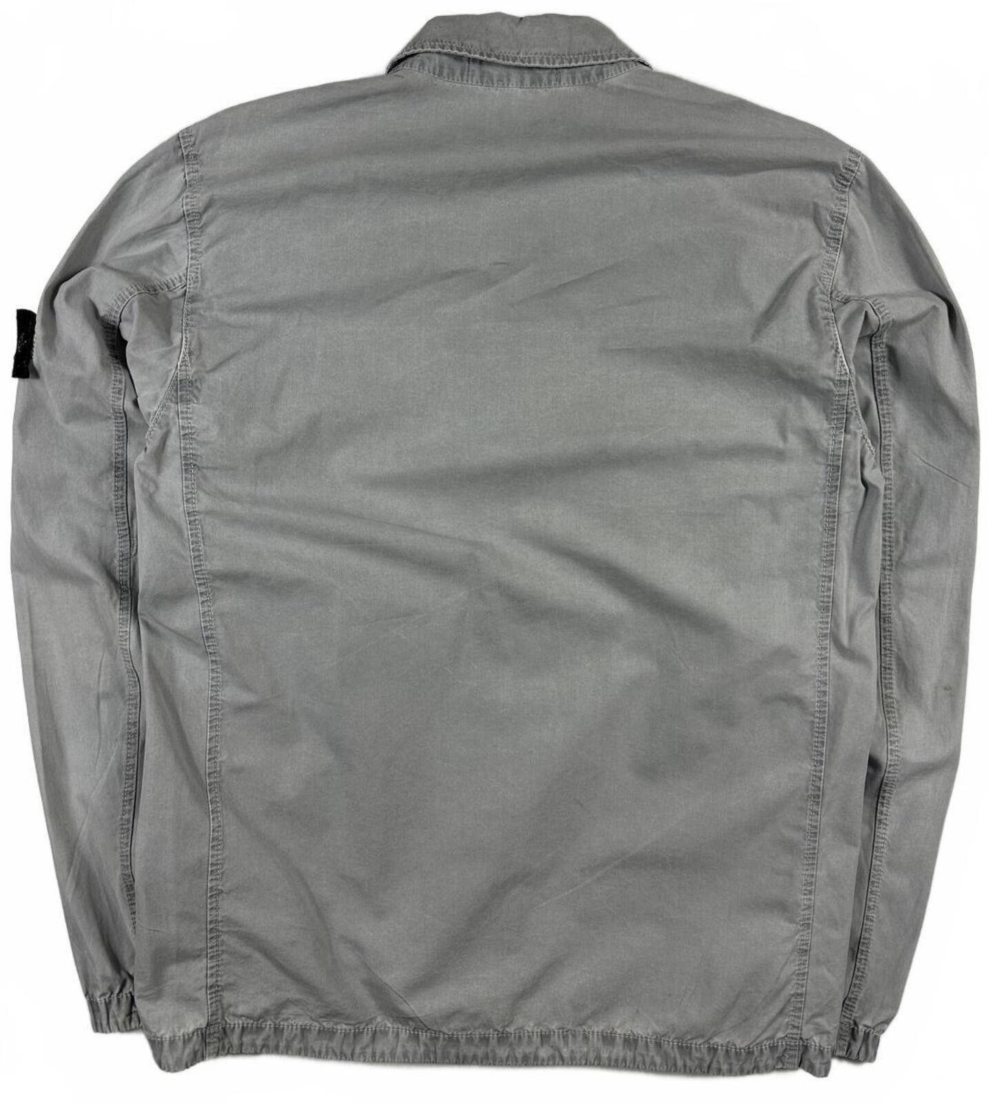 Stone Island Stone Island Zip Up Overshirt Light Grey Medium Size US M / EU 48-50 / 2 - 4 Thumbnail
