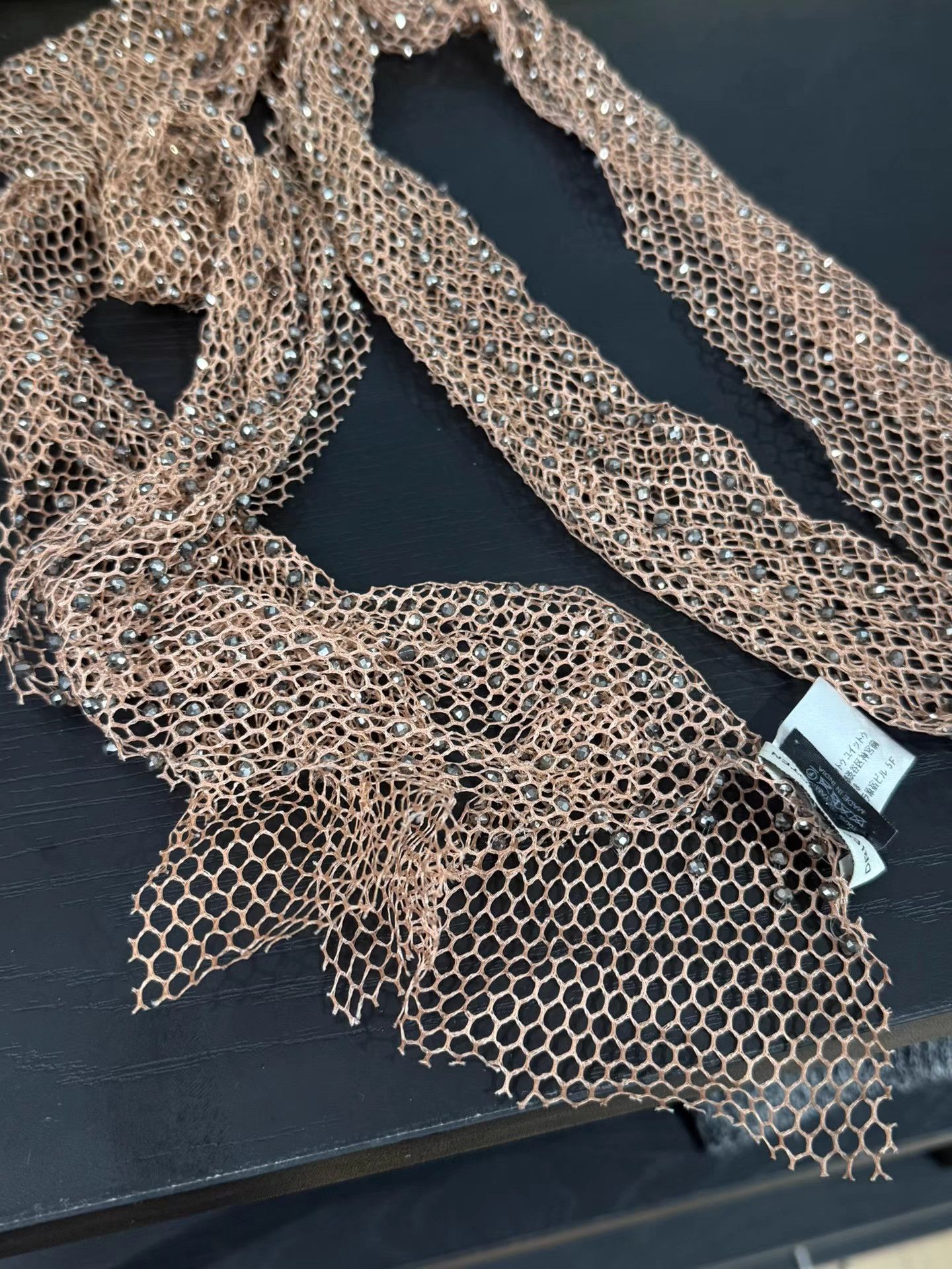 Dries Van Noten Dries van noten Diamond Mesh Scarf K20 Size ONE SIZE - 5 Thumbnail
