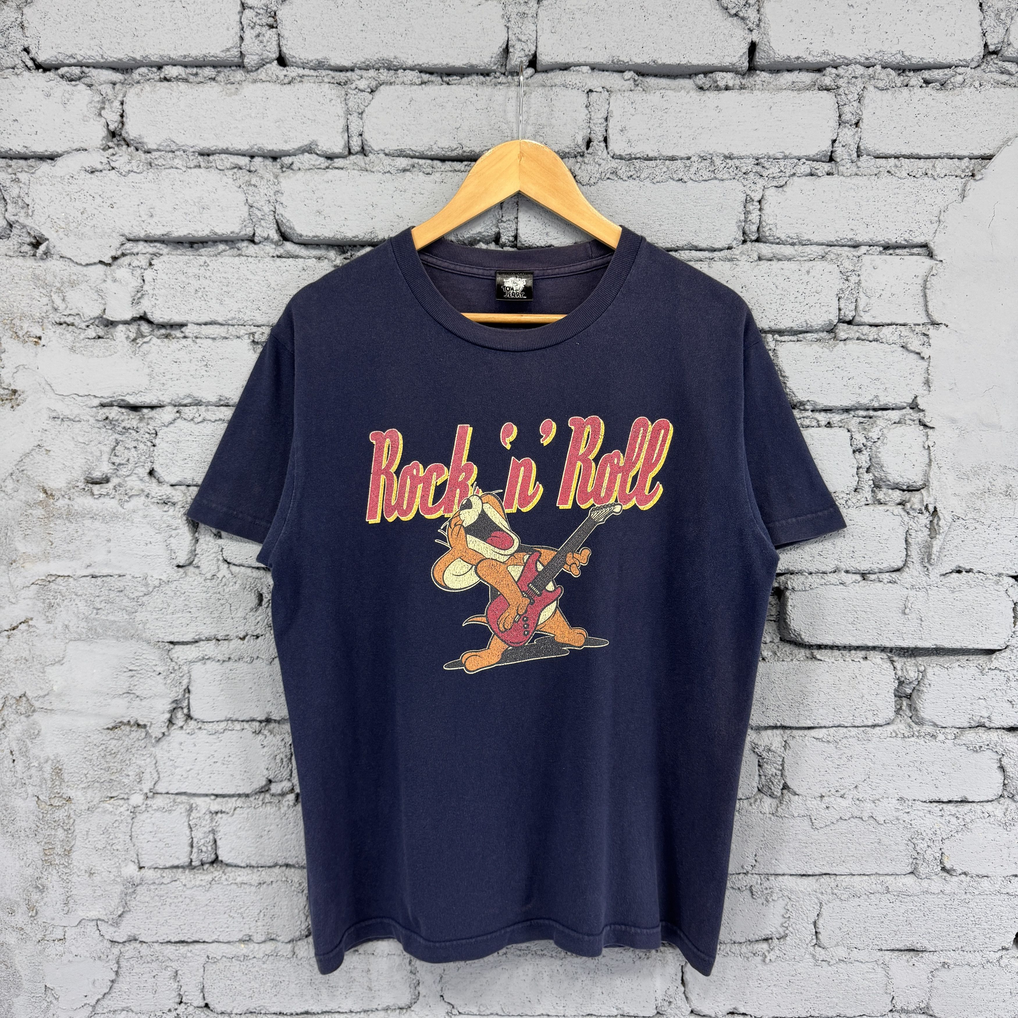 Vintage Sunfaded Tom and Jerry "Rock 'n' Roll" Tshirt Size US M / EU 48-50 / 2 - 1 Thumbnail