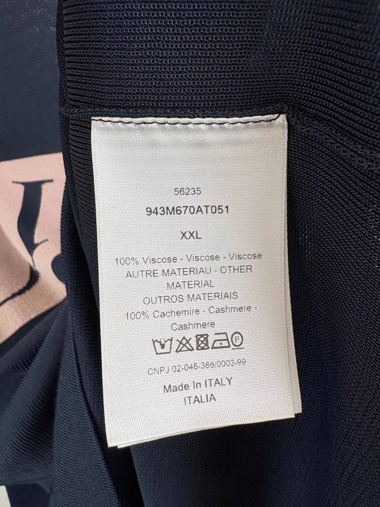 Dior DIOR Slogan Logo Knit Short Sleeve K1 Size US XXL / EU 58 / 5 - 5 Thumbnail