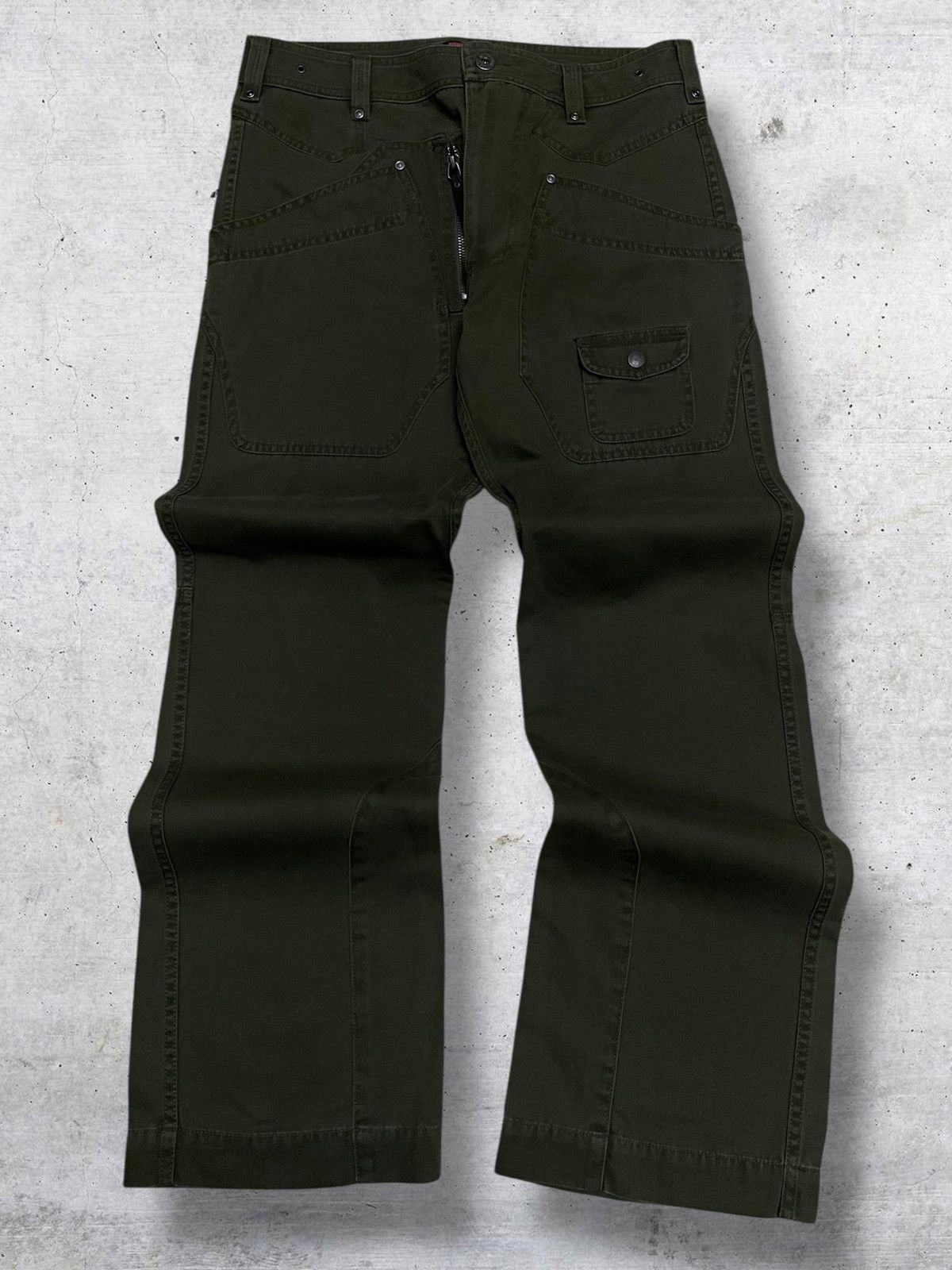 Diesel VINTAGE DIESEL INDUSTRY DESIGNER WORK WEAR UTILITY PANT Size US 31 - 1 Thumbnail