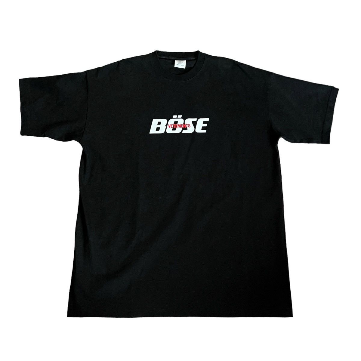 image of Vetements Ss20 Böse Shirt in Black, Men's (Size Small)