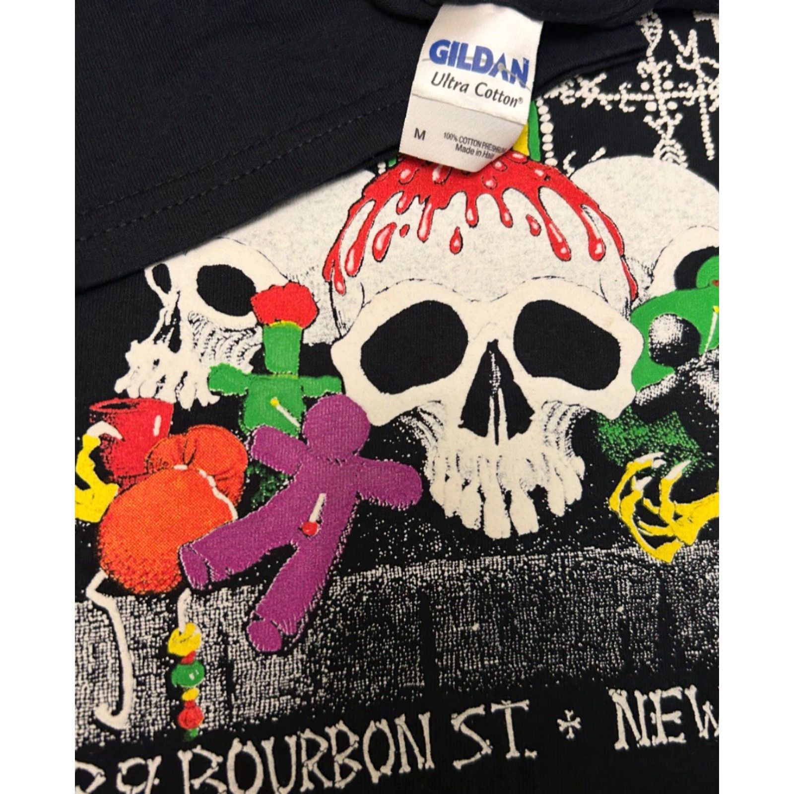 House of CB VINTAGE 90s Marie Laveaus House of Voodoo Mardi Gras New Orleans 1998 Shirt M Size US M / EU 48-50 / 2 - 3 Thumbnail