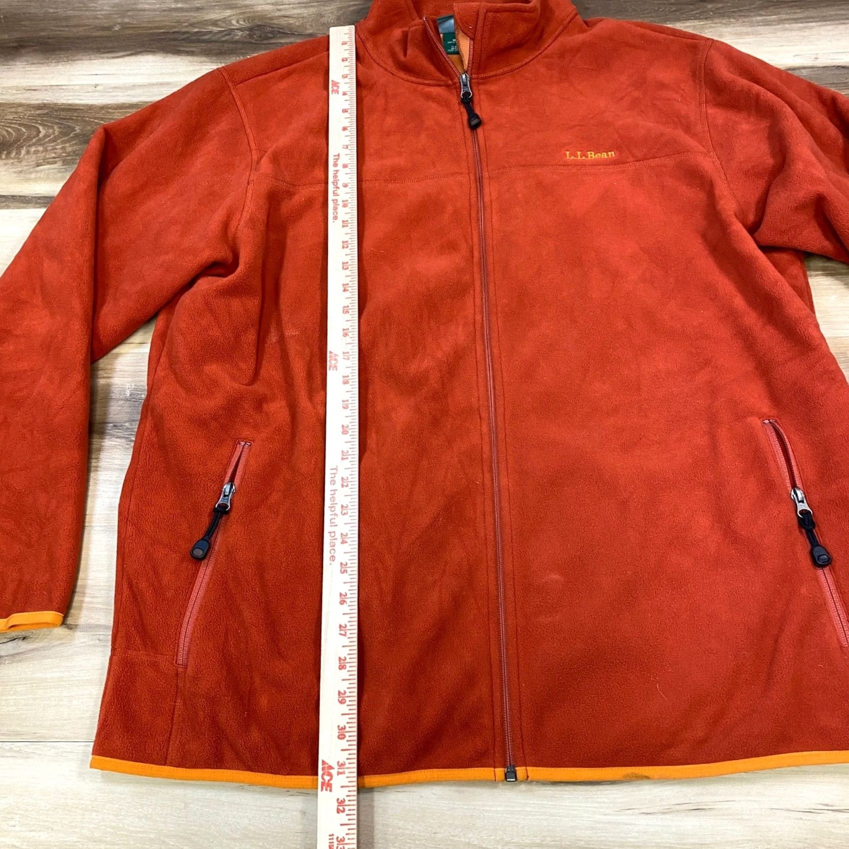 Vintage L.L. Bean Jacket Fleece Men XL Orange Polartec Full Zip Heritage Hiking Size US XL / EU 56 / 4 - 6 Thumbnail