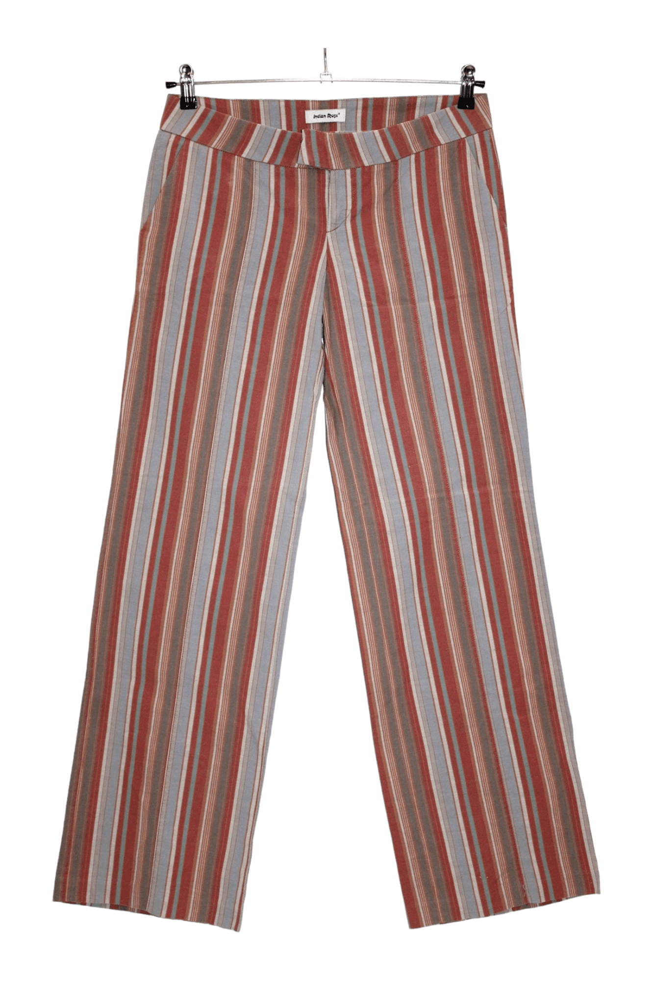 image of Italian Designers x Vintage VTG 80's Indian Rose Basic Anna Classic Coloured Stripes Pant in Stripe