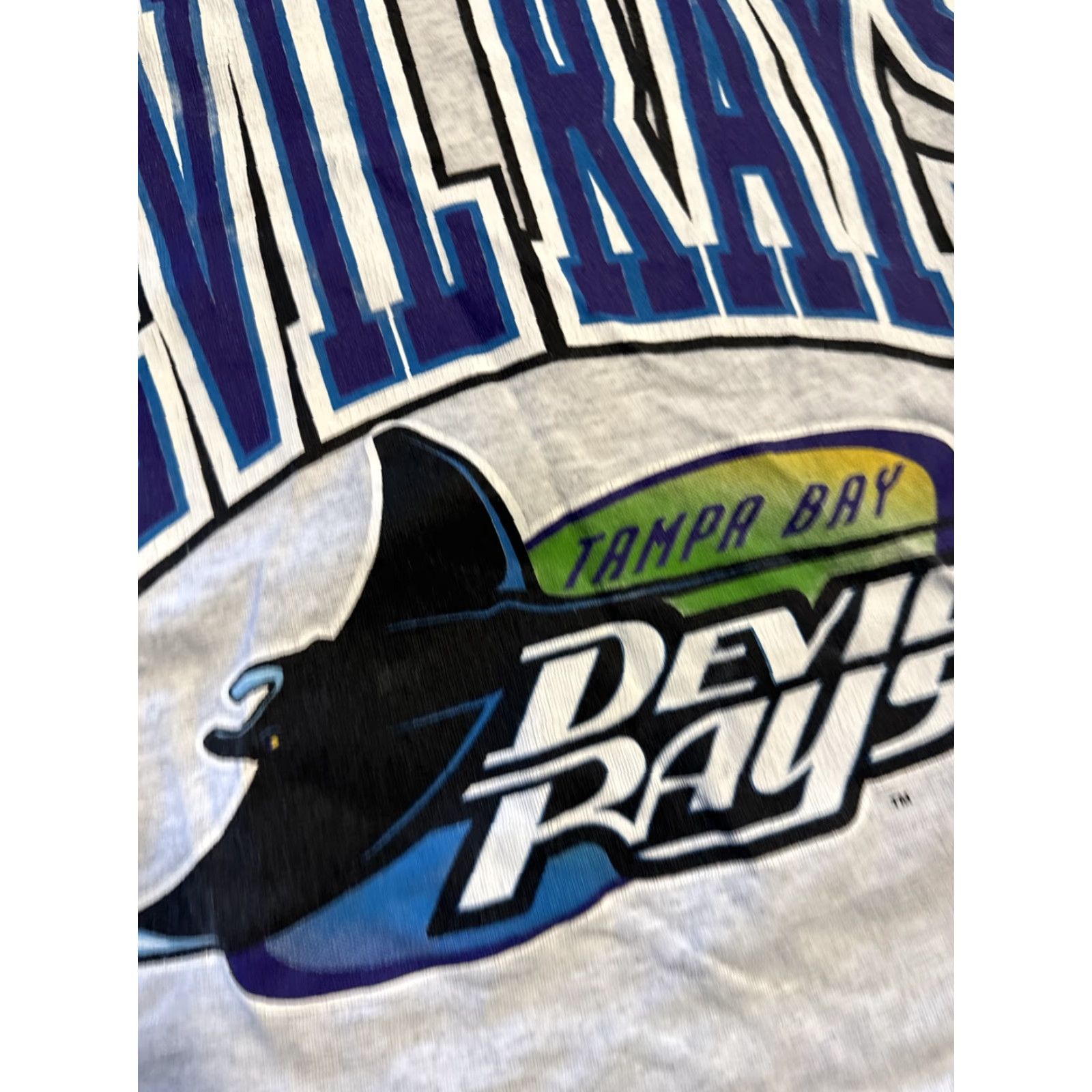 MLB VINTAGE 1998 MLB Tampa Bay Devil Rays Grey T-Shirt Medium Men M Gray Shirt Size US M / EU 48-50 / 2 - 5 Thumbnail