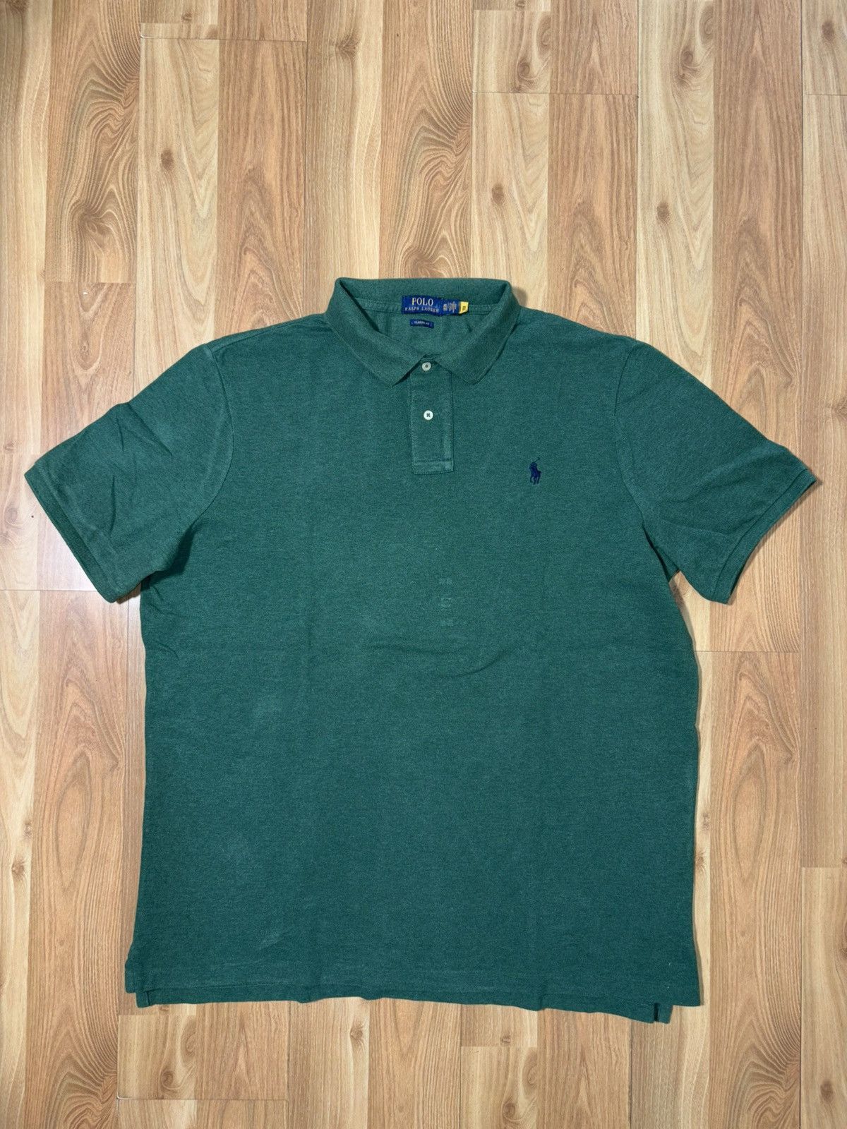 Polo Ralph Lauren Polo Ralph Lauren Classic Fit Cotton Polo Shirt GreenMens XL Size US XL / EU 56 / 4 - 1 Thumbnail
