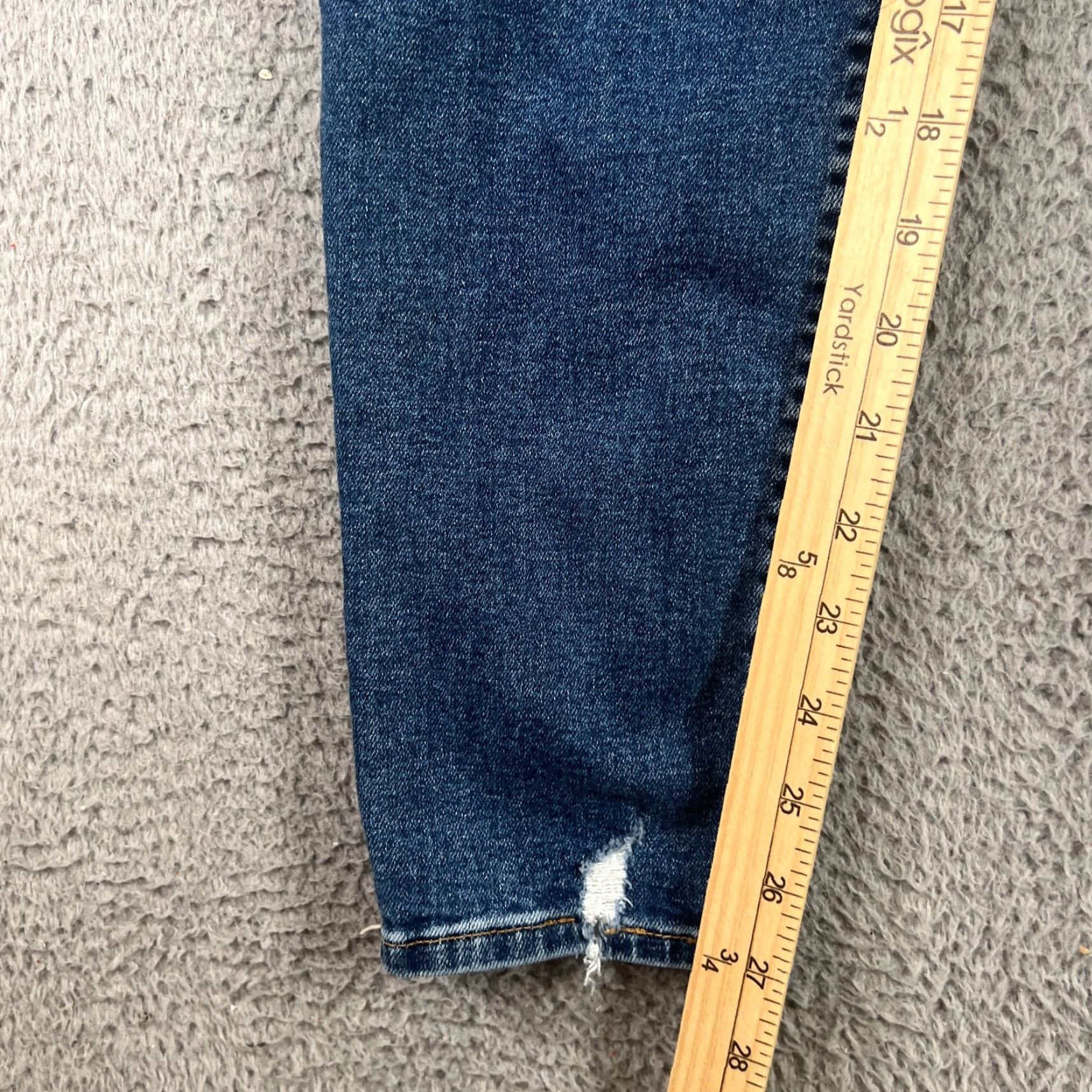 Hudson HUDSON Barbara Skinny Jeans Womens 31 Blue Medium Wash Denim 5-Pocket Stretch Regular Size Women's Jeans 27in Inseam Size 24" / US 00 / IT 34 - 4 Thumbnail