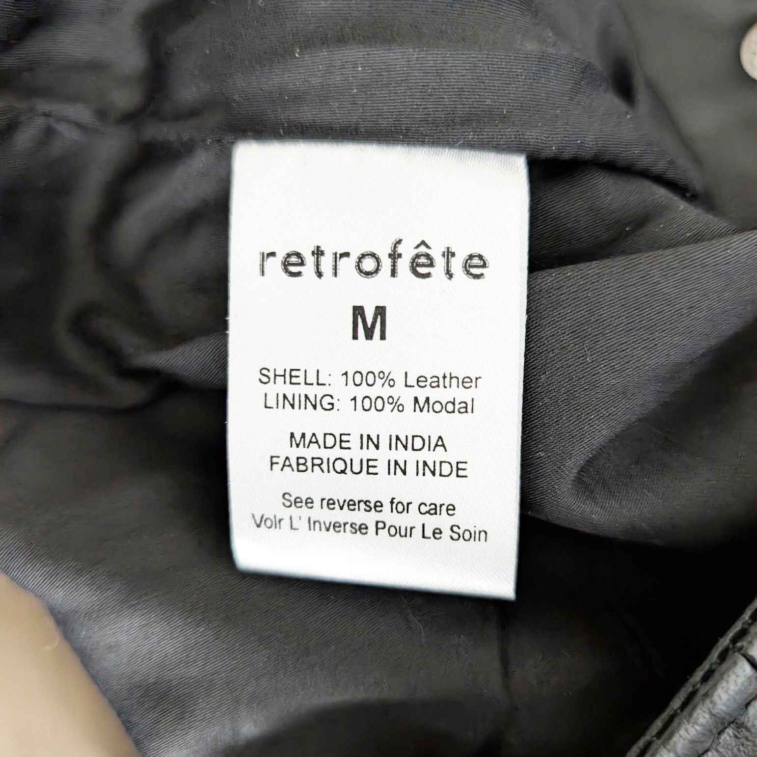 Retrofete Retrofete Willa Genuine Leather Ruched Size 28" / US 6 / IT 42 - 4 Thumbnail