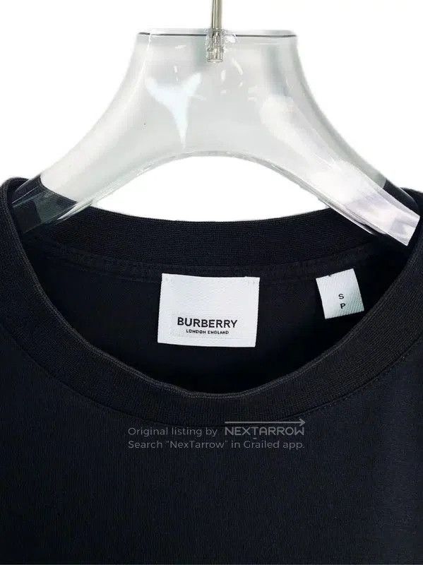 Burberry Burberry Black Cotton Women's T-Shirt. Size S / US 4 / IT 40 - 3 Thumbnail